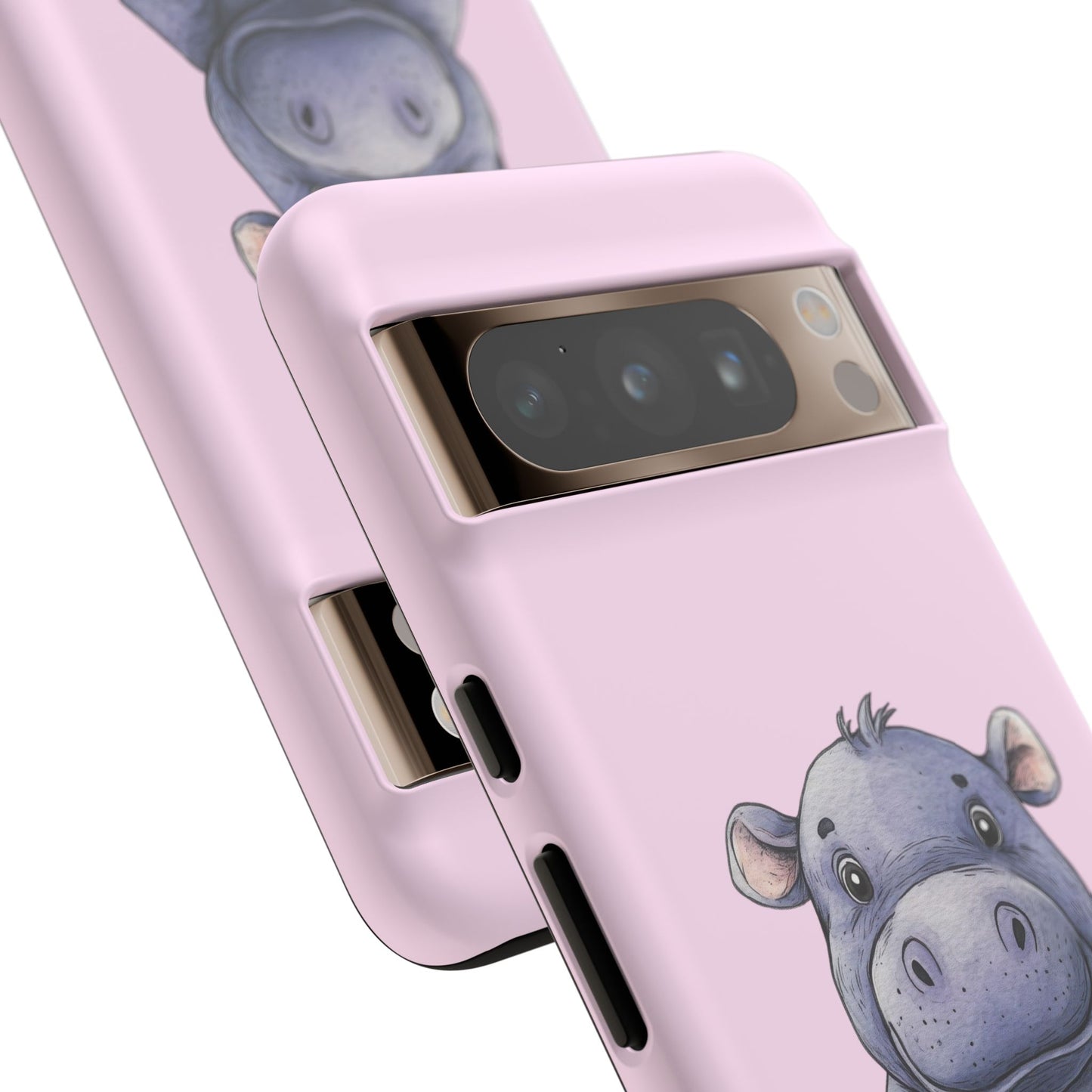 Cute Hippo Phone Case - Tough Cases, Animal Phone Cover, Kawaii Accessories, Gifts for Kids, Unique Tech Gear