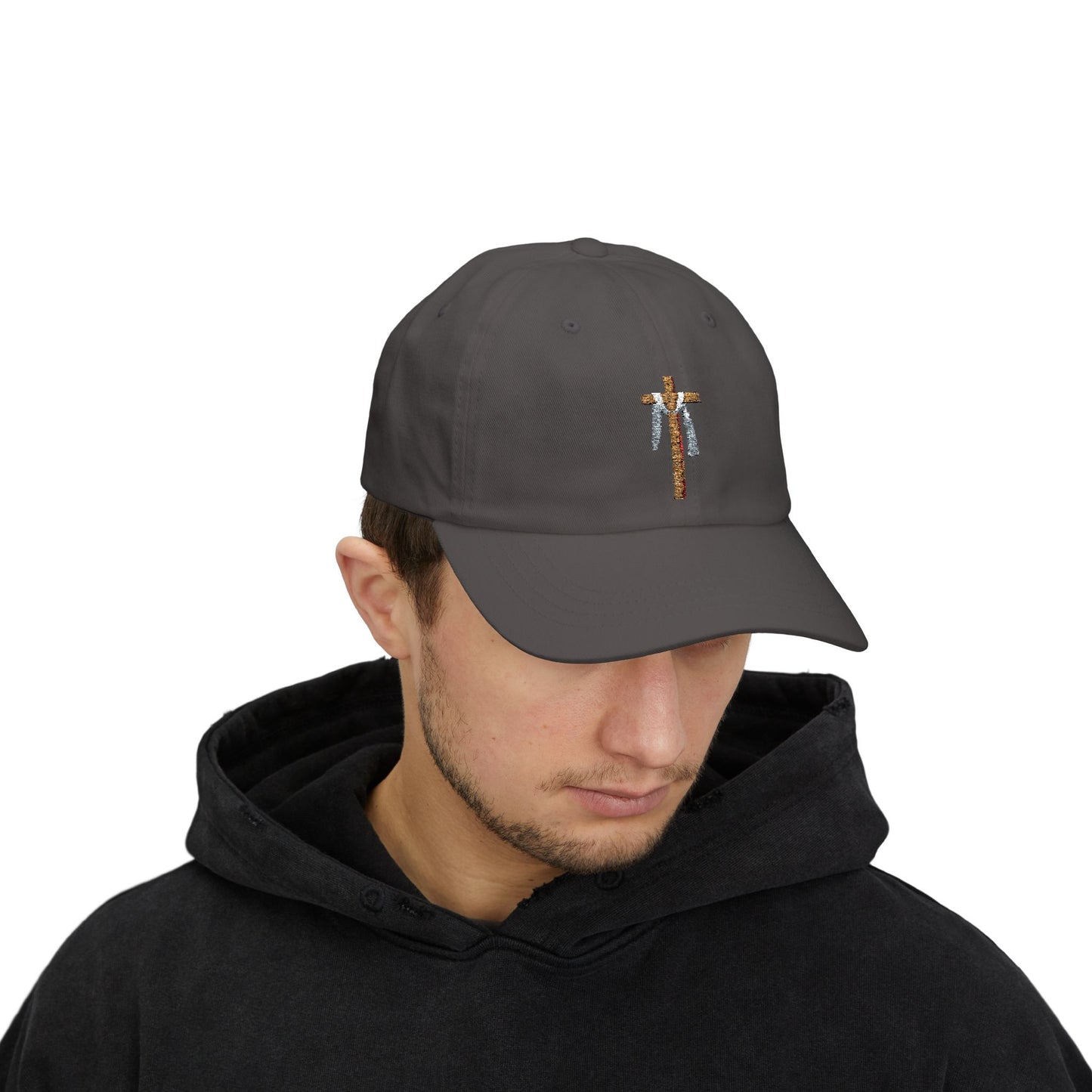 White Embroidered Classic Dad Cap - Casual Vintage Style, Perfect Gift for Father's Day, Summer Outings, Everyday Wear, Trendy Accessory