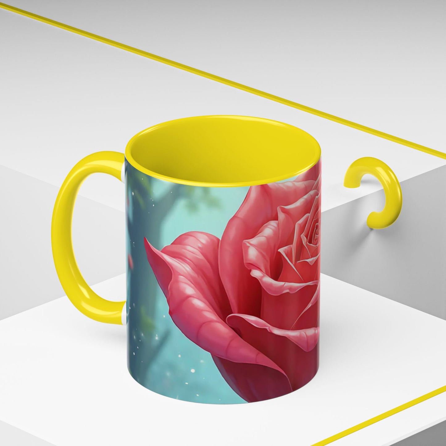 Elegant Rose Coffee Mug for Floral Lovers, Perfect Gift for Mother’s Day, Birthday, Home Decor, Garden Enthusiasts, Art Collectors