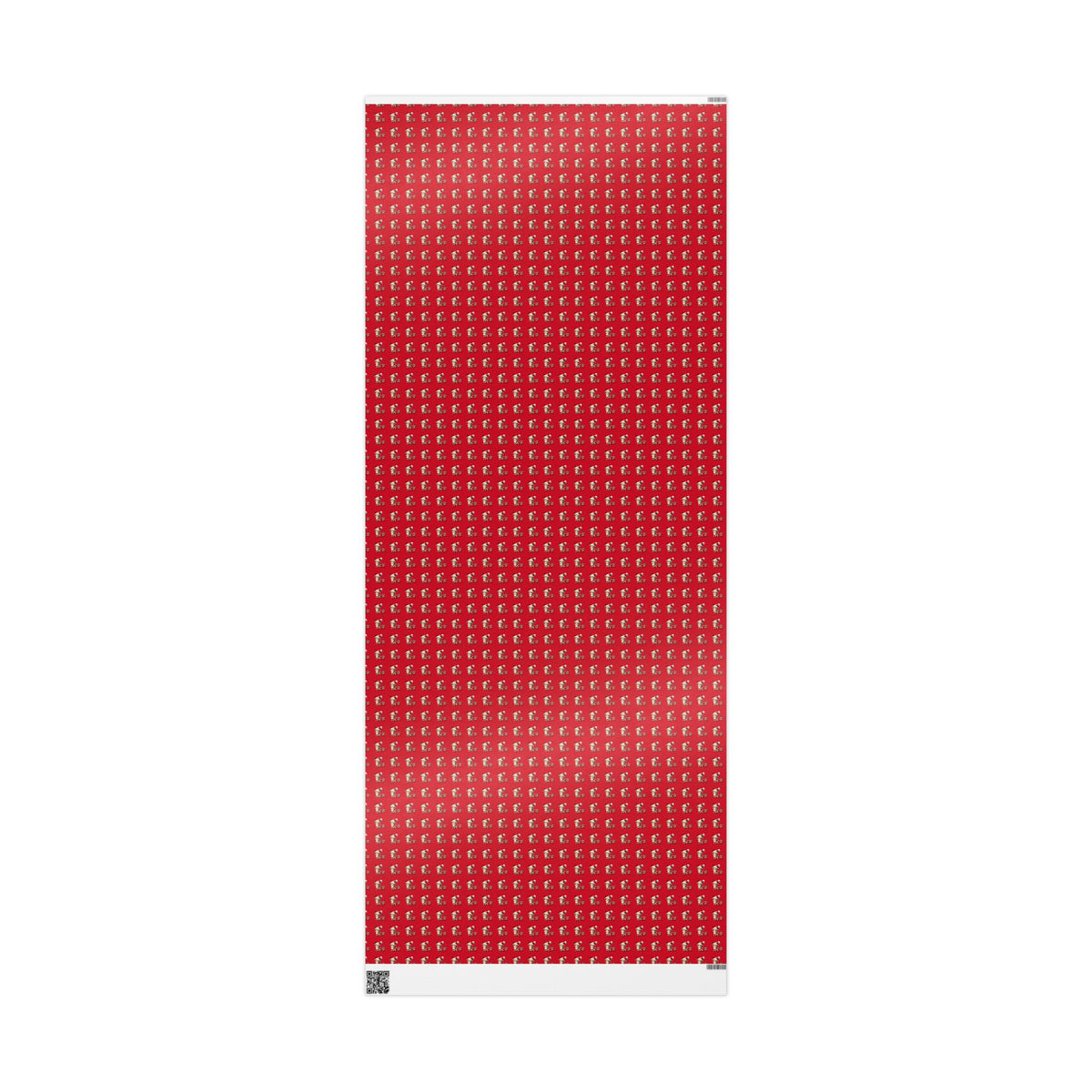 Christmas Dog Pattern Wrapping Paper – Red Holiday Gift Wrap with Cute Puppies