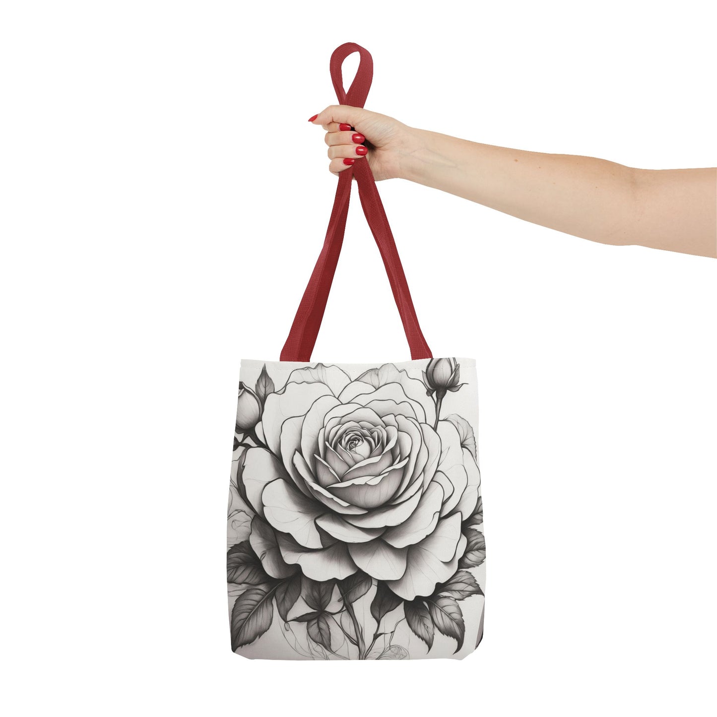 Elegant Floral Tote Bag, Garden Lover Gift, Shopping Bag, Art Print Tote, Mother's Day Gift, Eco-Friendly Canvas Bag