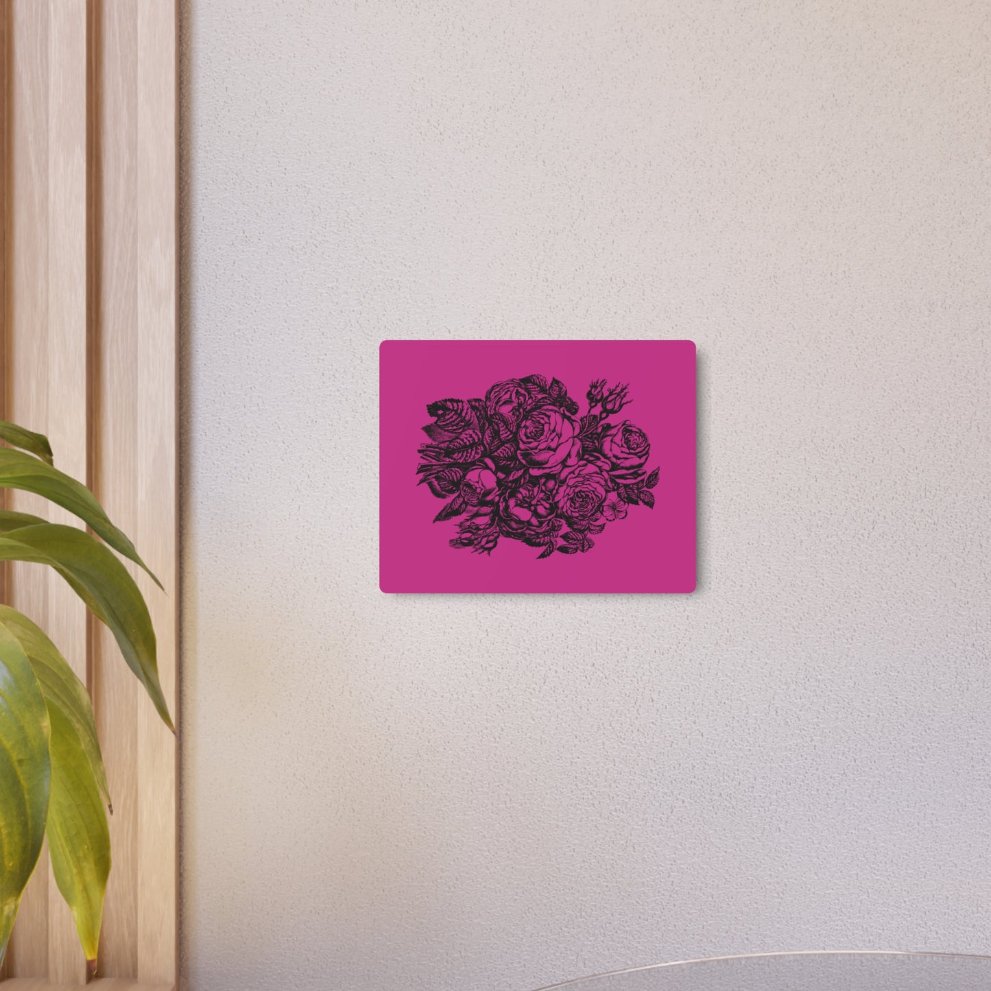 Floral Metal Art Sign, Elegant Wall Decor, Home Decoration, Gift for Garden Lovers, Mother's Day Present, Rustic Home Art