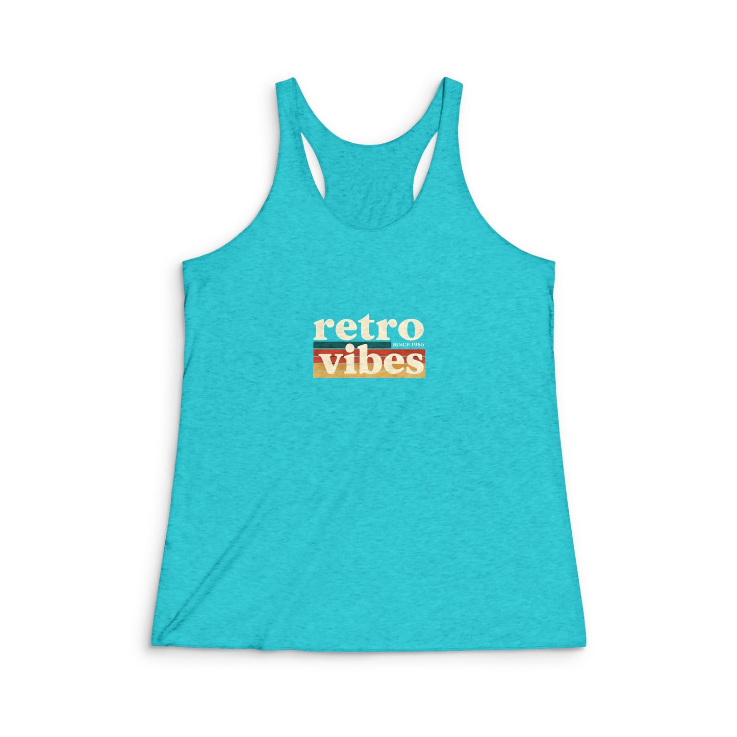 Retro Vibes Women's Racerback Tank Top, Summer Style, Workout Top, Casual Wear, Gift for Her, Vintage Fitness Tee