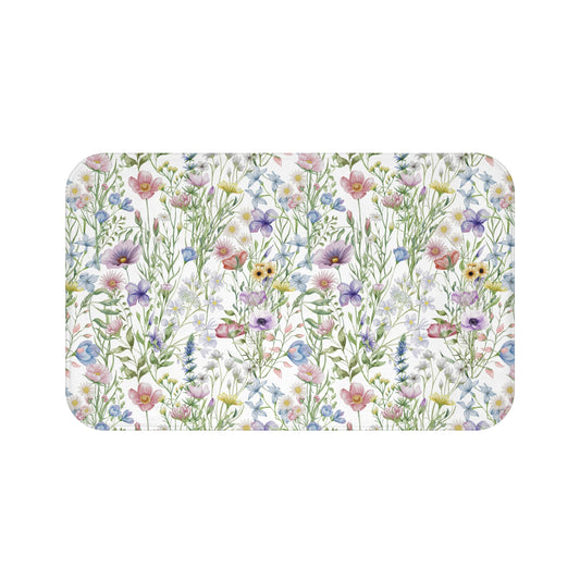 Bath Mat Wildflowers