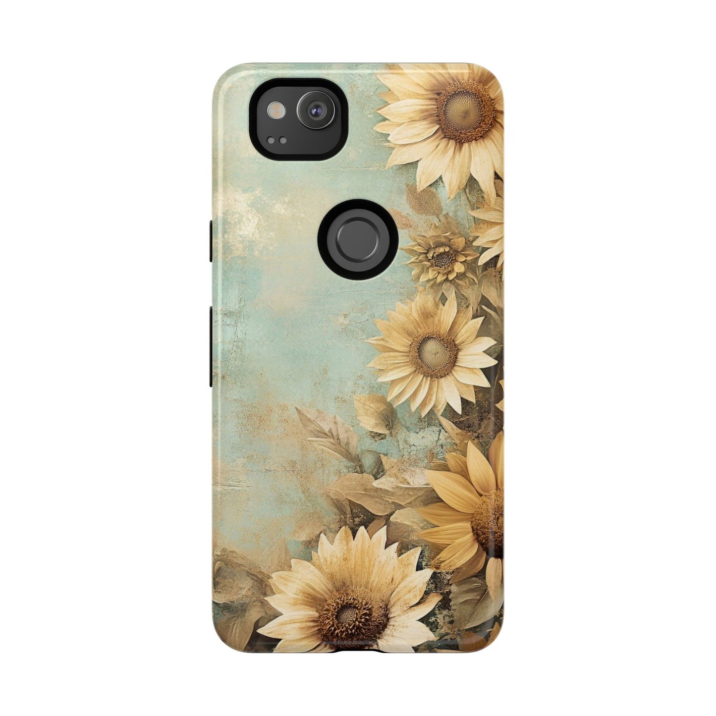 Sunflower Phone Case, Tough Shell Floral Cover, Nature Inspired Gift, Durable Protective Case, Perfect for Spring and Summer