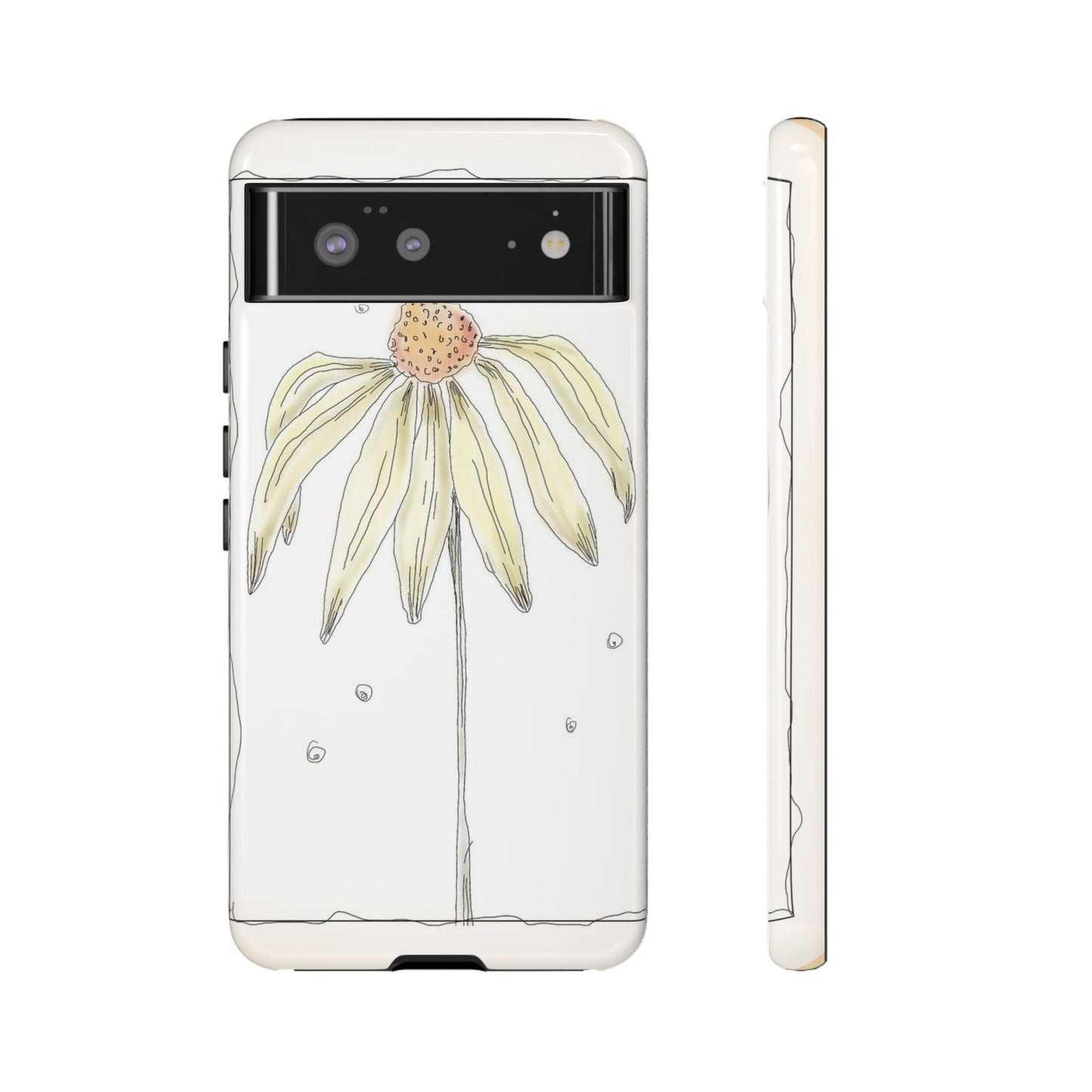 Flower Phone Case with Delicate Design, Tough Phone Cover, Nature Lover Gift, Floral Tech Accessory, Stylish Phone Protection