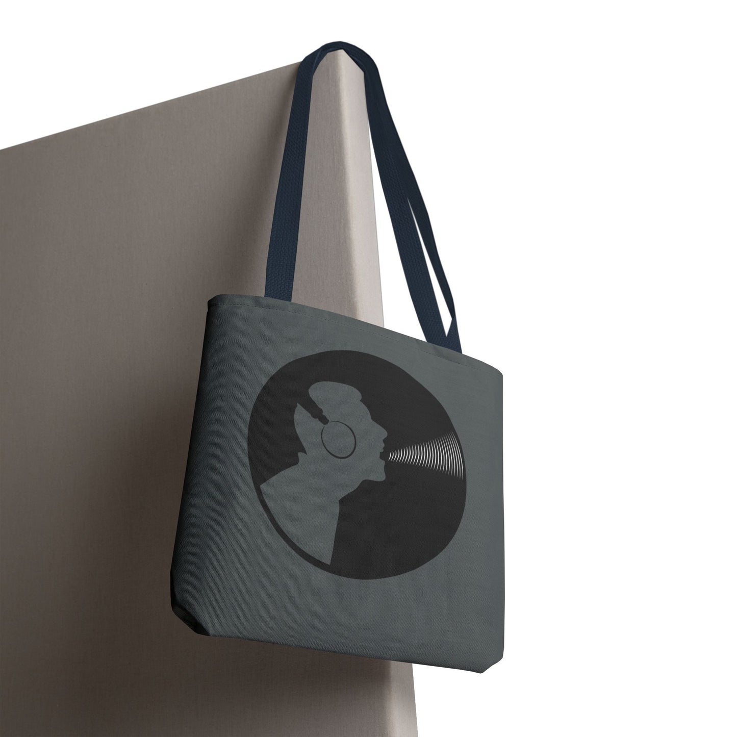 Music Lover's Tote Bag, Stylish Bag for Vinyl Enthusiasts, Gift for Music Lovers, Unique Shopping Tote, Record Player Accessory