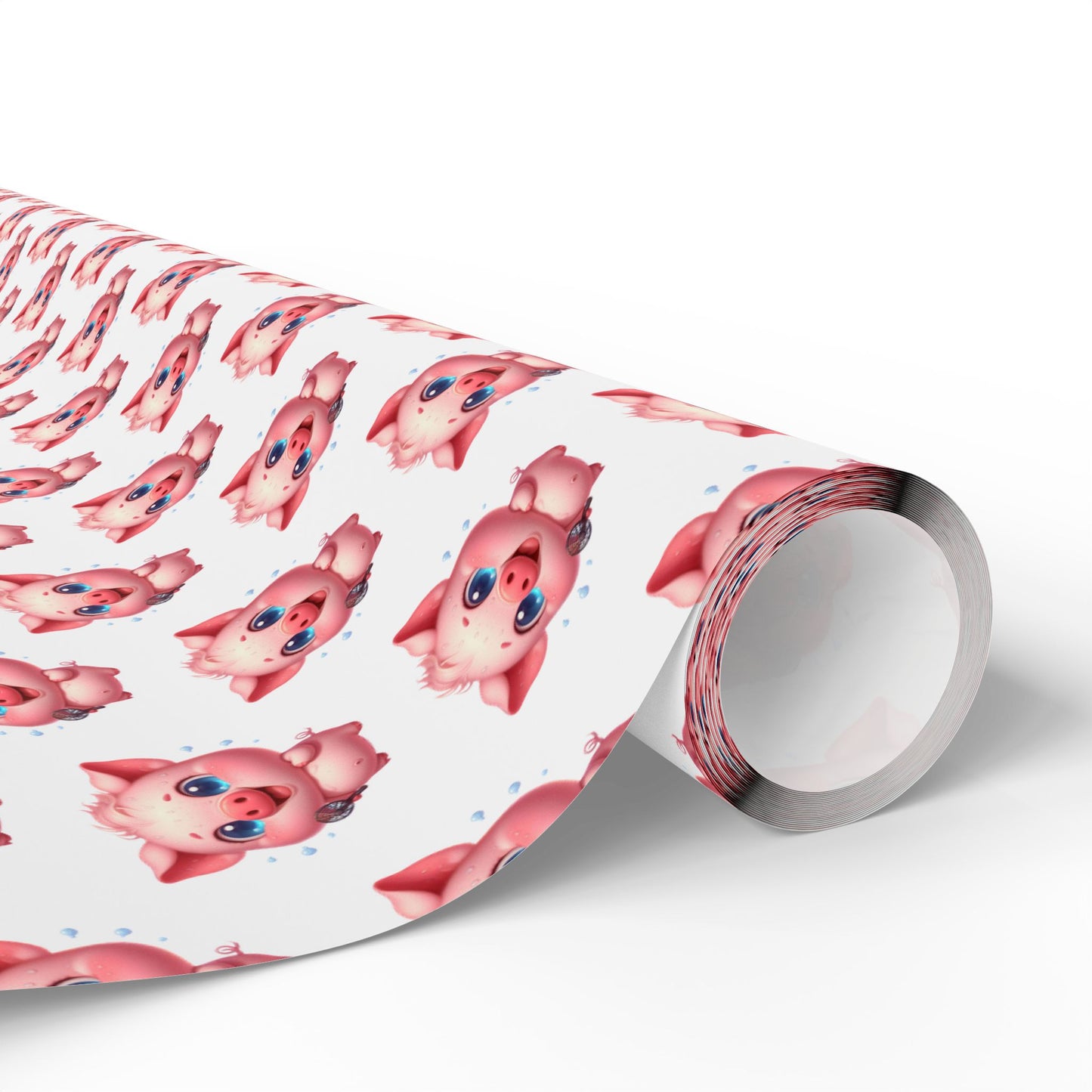 Cute Piggy Wrapping Paper, Gift Wrap for Birthdays, Baby Showers, Holidays, Kids Parties, Festive Occasions