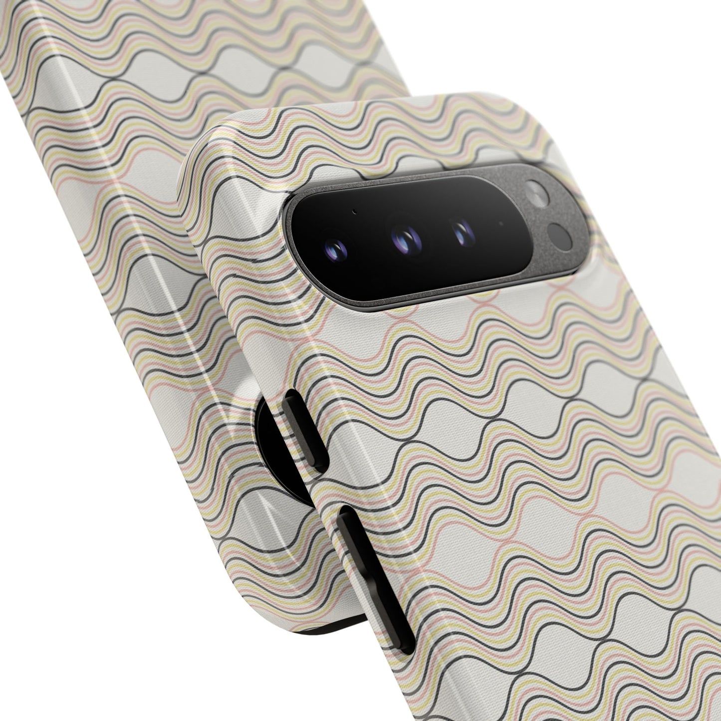 Stylish Phone Case for Tough Protection, Wavy Design, Chic Accessory, Gift for Her, Trendy Tech, Holiday Gift Idea