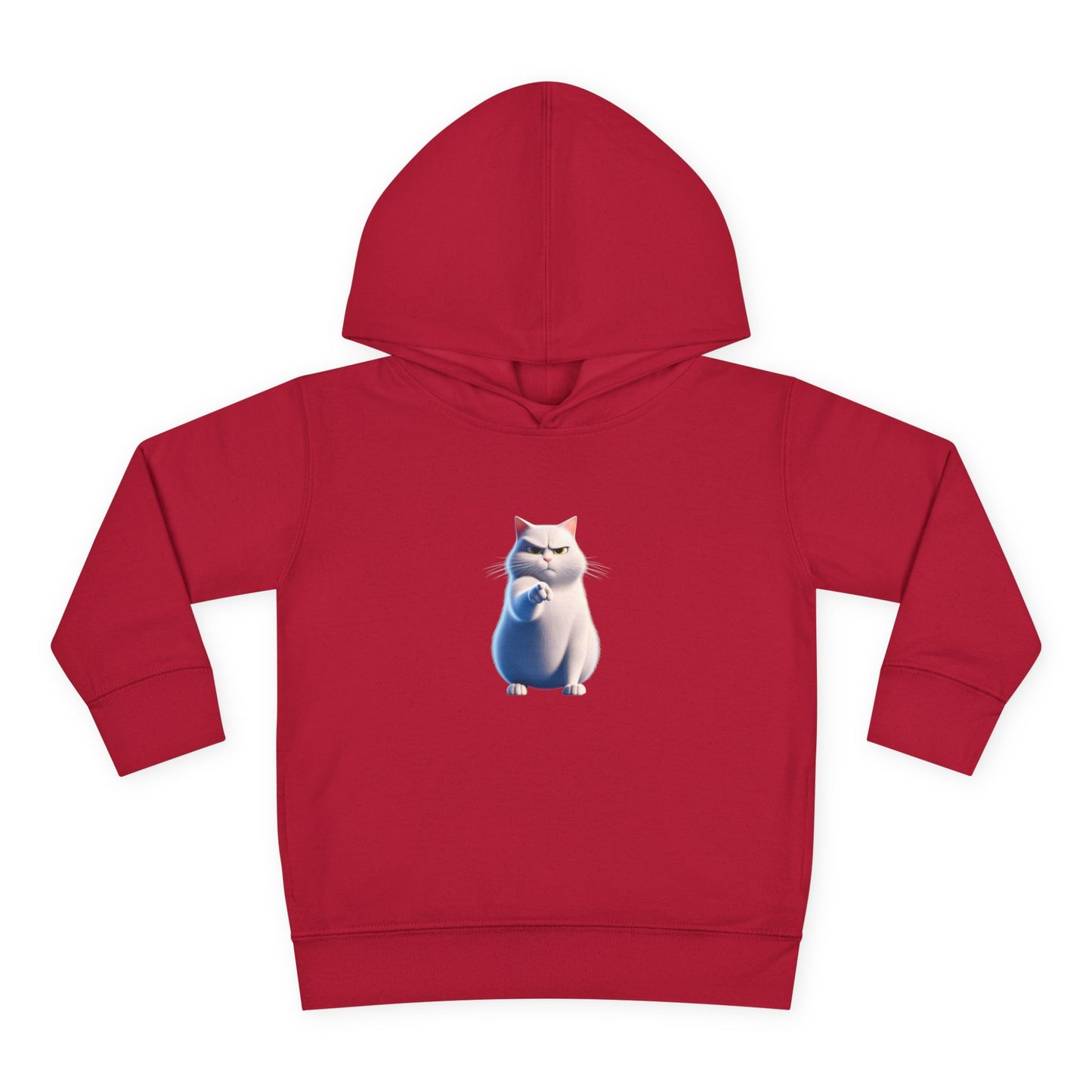 Cute Cat Toddler Hoodie, Fleece Pullover, Kids Sweatshirt, Birthday Gift, Animal Lover Apparel, Cozy Kids Clothing