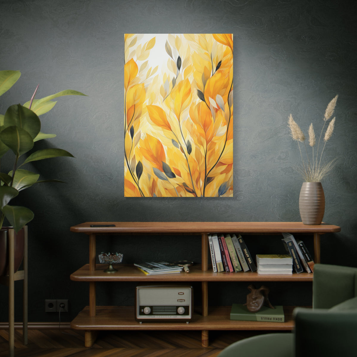Gorgeous Yellow Matte Canvas Art Print, Stretched, 1.25"