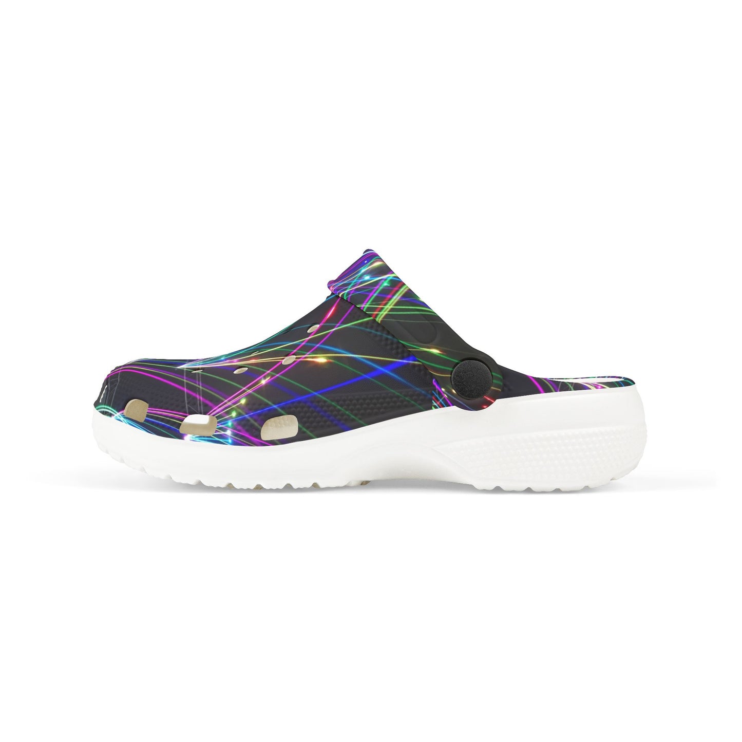 Vibrant Kid's EVA Foam Clogs, Colorful Slip-On Shoes for Fun Adventures, Neon Light Design, Ideal for Summer, Festivals, and Everyday Play
