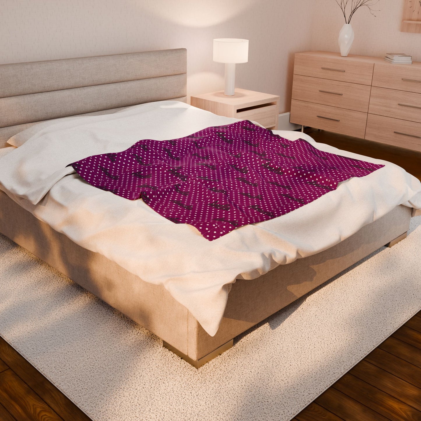 Cozy Velveteen Plush Blanket Amelia