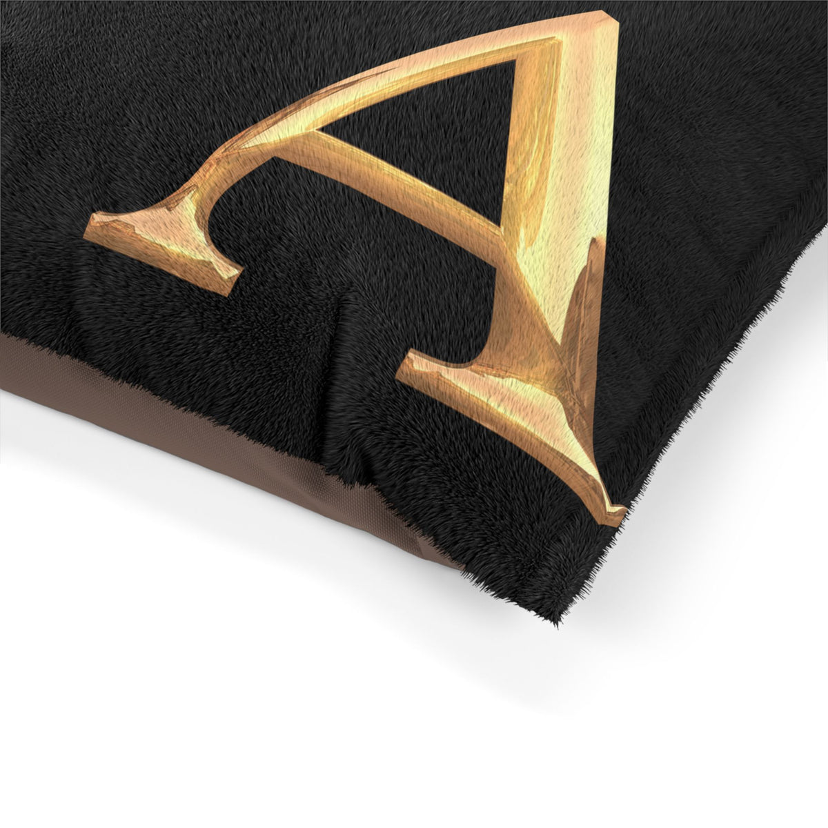 Personalized Pet Bed with Initial - Letter A Custom Dog Bed, Cozy Cat Bed, Unique Pet Gift, Monogrammed Pet Pillow