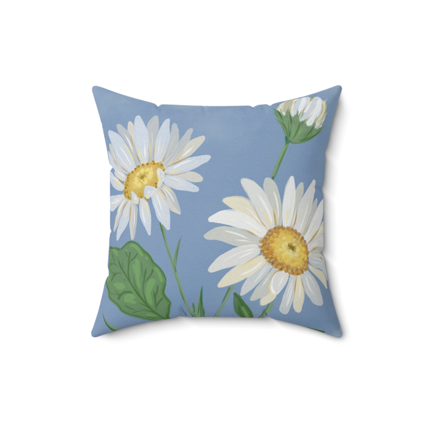 Daisy Floral Throw Pillow, Cozy Home Decor, Boho Chic Cushion, Living Room Accent