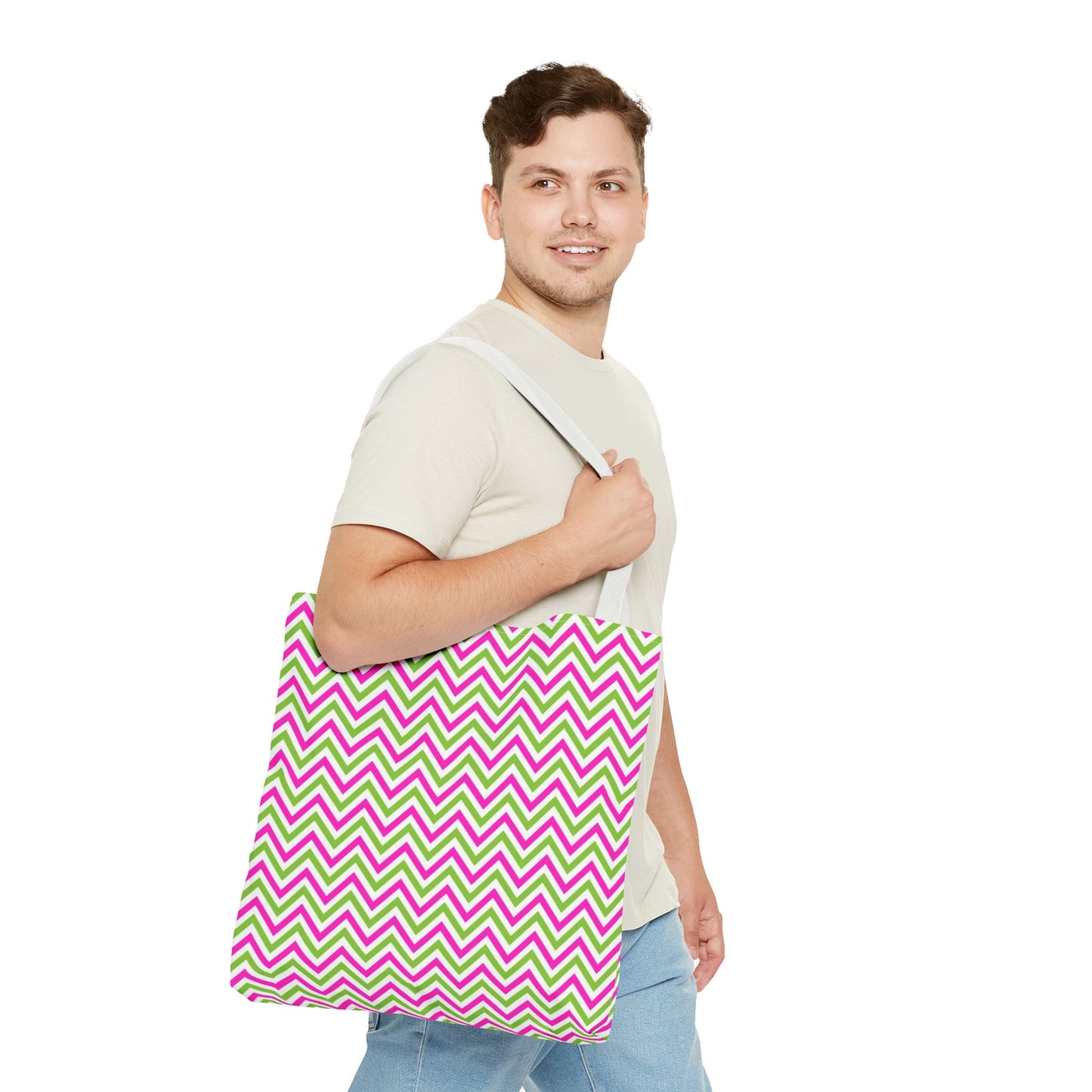 Colorful Chevron patter Tote Bag Stylish Eco-Friendly Shopping Tote