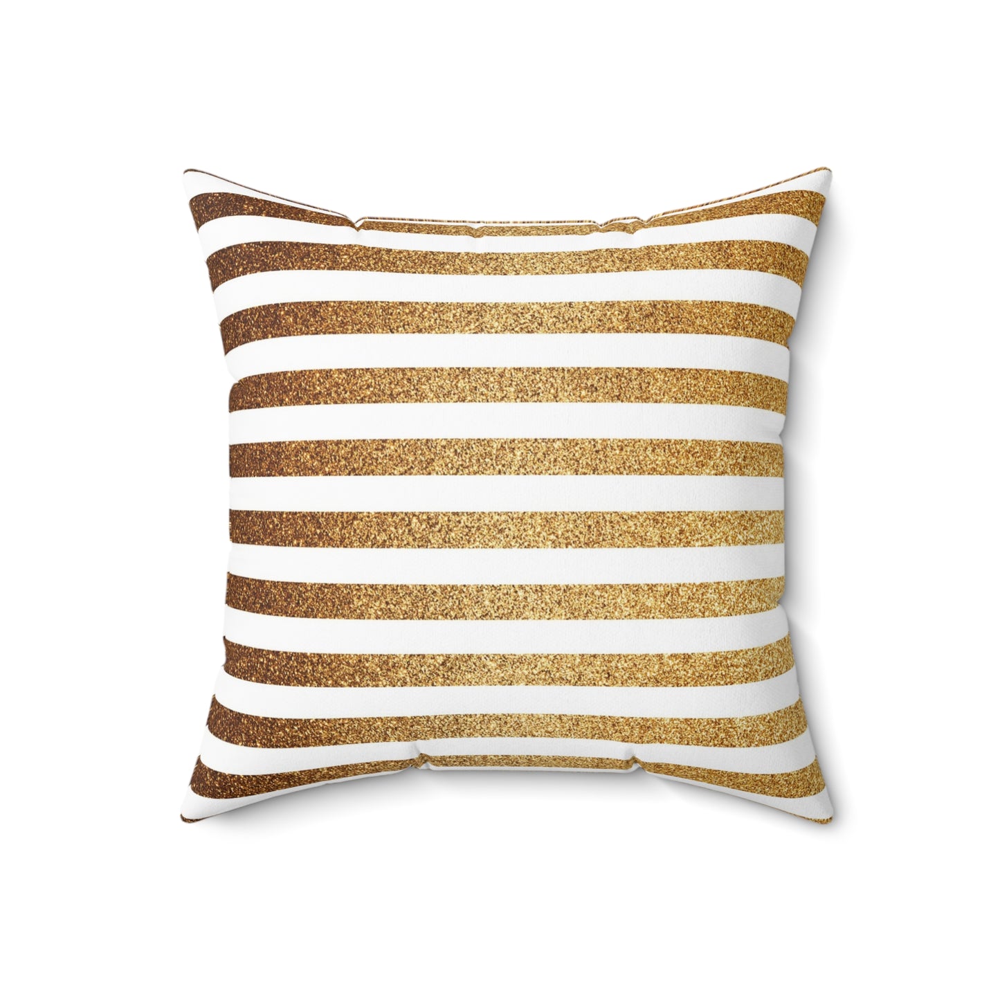 Golden Stripes Decorative Pillow, Modern Home Decor, Cozy Living Room Cushion, Throw Pillow for Bed, Gift for Housewarming