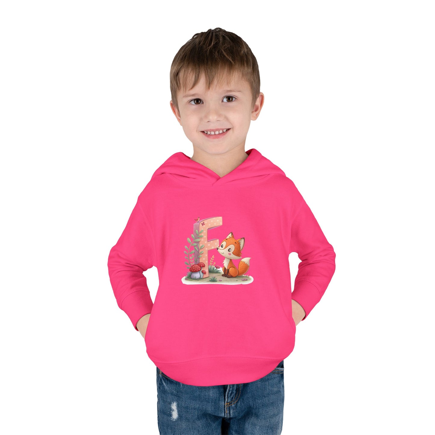 Cute Toddler Fox Hoodie, Fleece Pullover for Kids, Perfect Gift for Birthdays, Baby Showers, or Everyday Wear