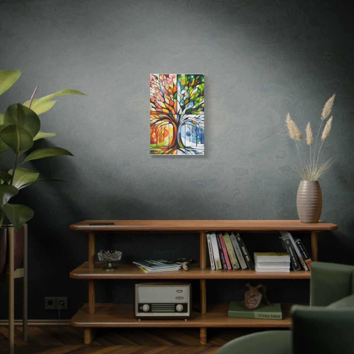 Seasons Tree Matte Canvas Wall Art — Stretched 1.25"