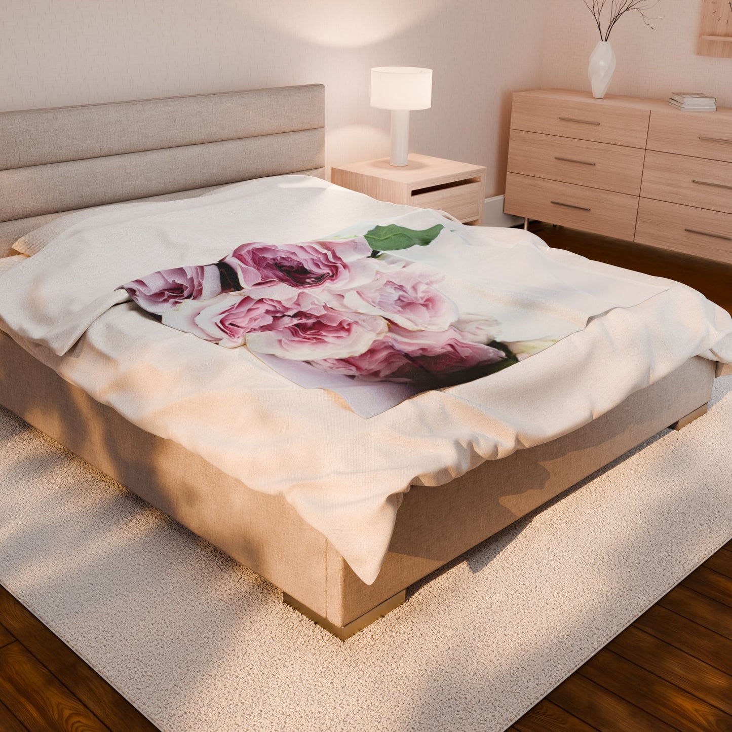 Copy of Cozy Velveteen Plush Blanket | Soft Throw for Home, Decorative Comforter, Gift for Anniversary, Winter Luxe Decor, Bedding Accessory