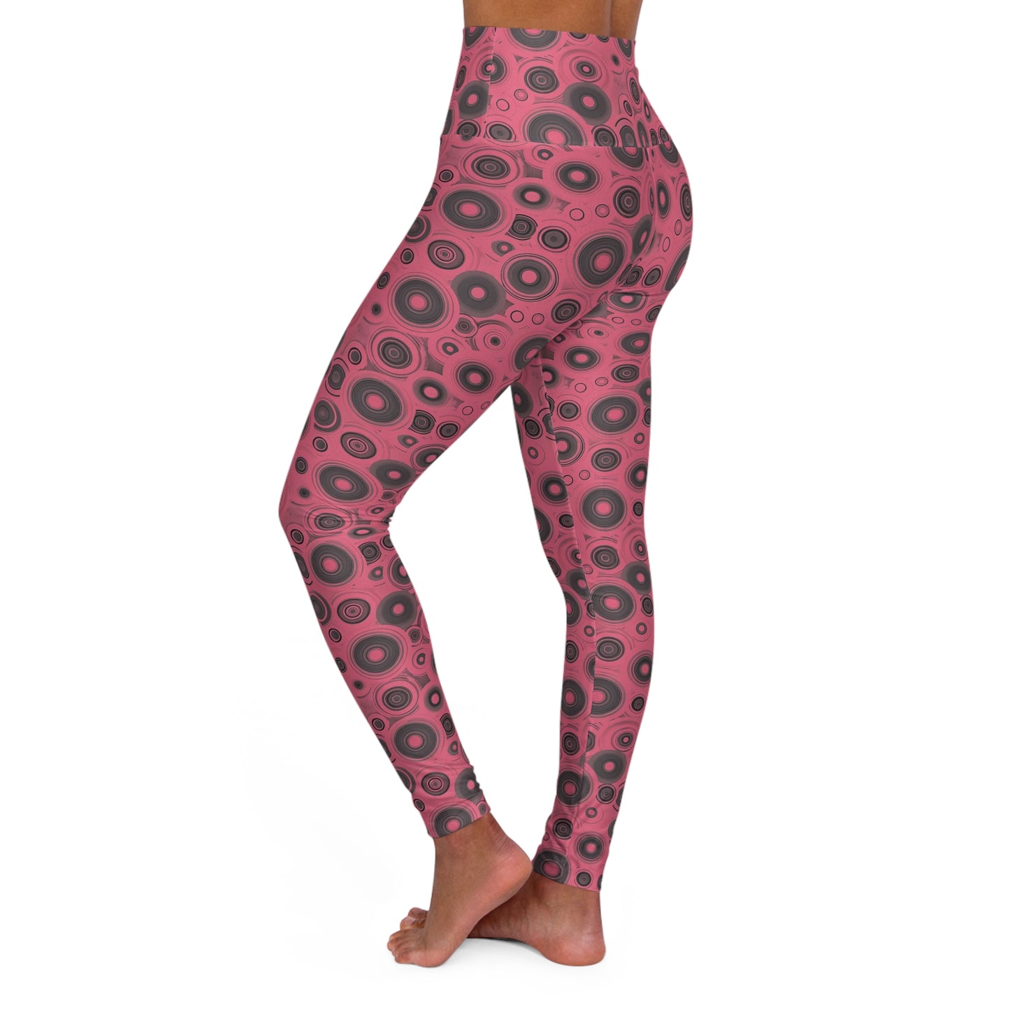 Funky High Waisted Yoga Leggings, Stylish Workout Pants