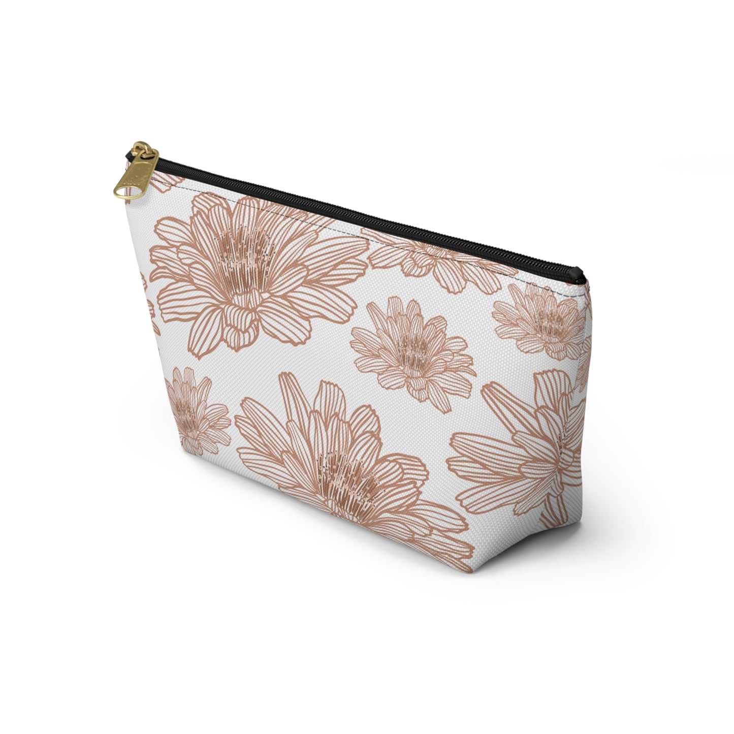 Floral Accessory Pouch - Chic Makeup Bag, Travel Organizer, Gift for Her, Floral Print Pouch, Flower Design Zipper Bag