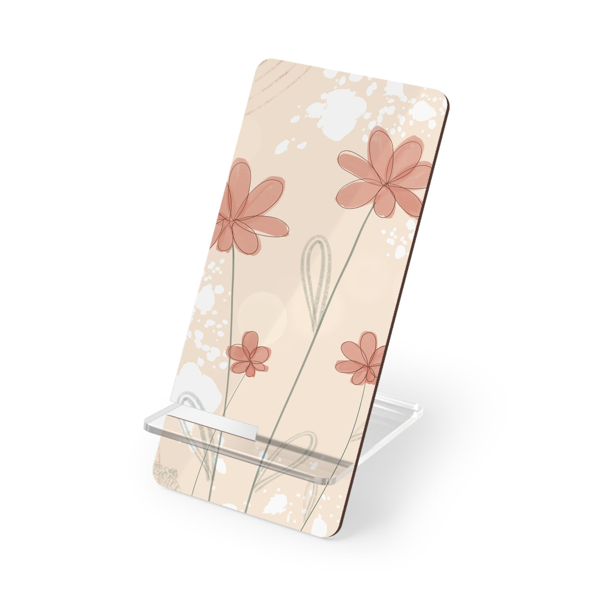Chic Smartphone Display Stand, Floral Phone Holder, Desk Decor, Gift for Her, Work from Home Accessory