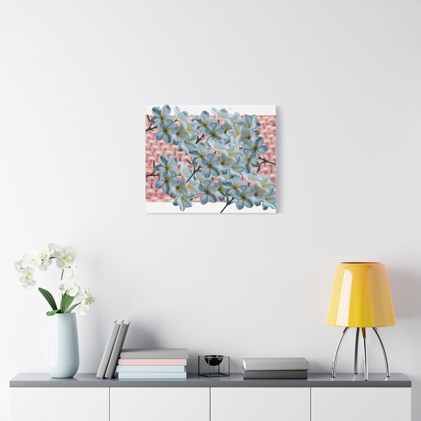 Floral Canvas Art Print - Elegant Home Decor, Botanical Wall Art, Gift for Her, Mother's Day Decoration, Vibrant Flower Artwork