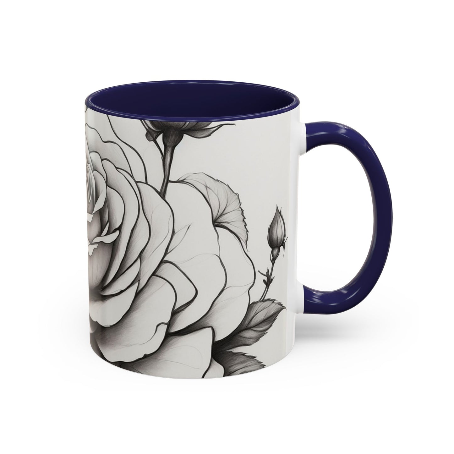 Elegant Floral Coffee Mug - Perfect Gift for Flower Lovers, Mother's Day, Birthdays, Home Decor, Office Use