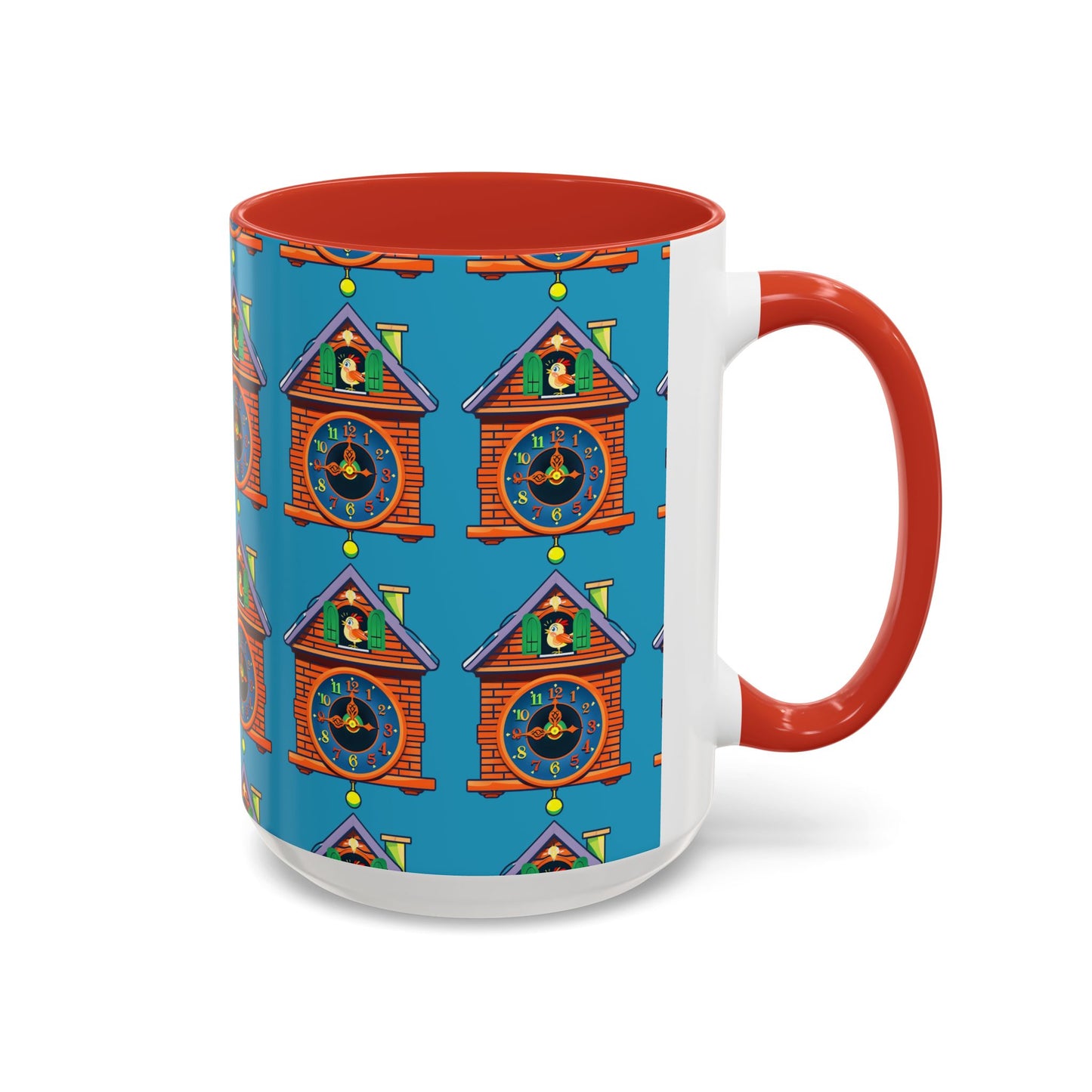 Whimsical Clock House Coffee Mug Unique Gift for Home Decor