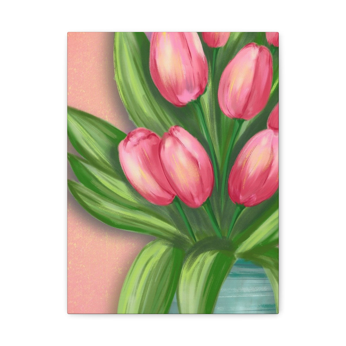 Matte Canvas, Stretched, 1.25" Tulips