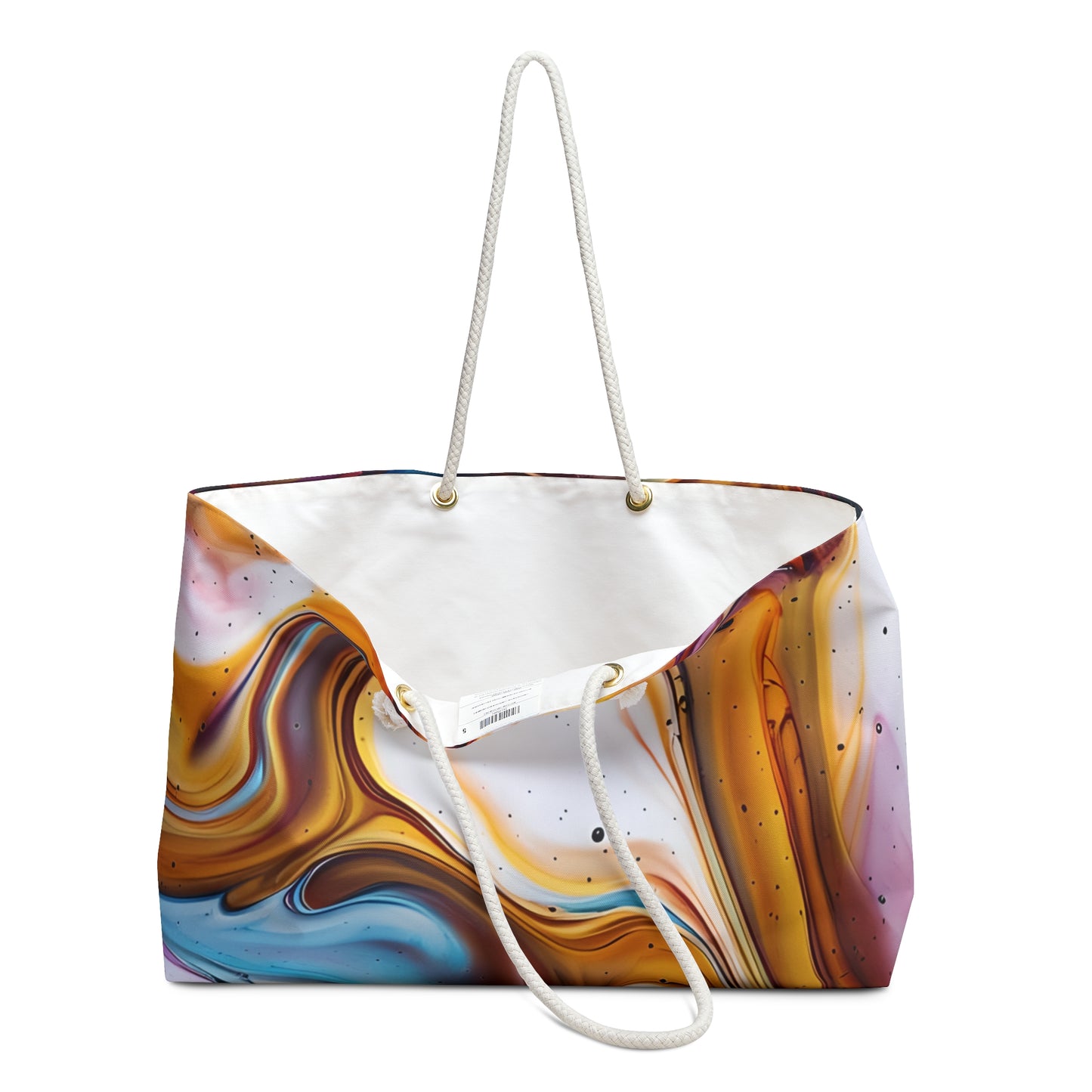 Abstract Marble Weekender Bag, Stylish Travel Tote, Beach Bag, Weekend Getaway