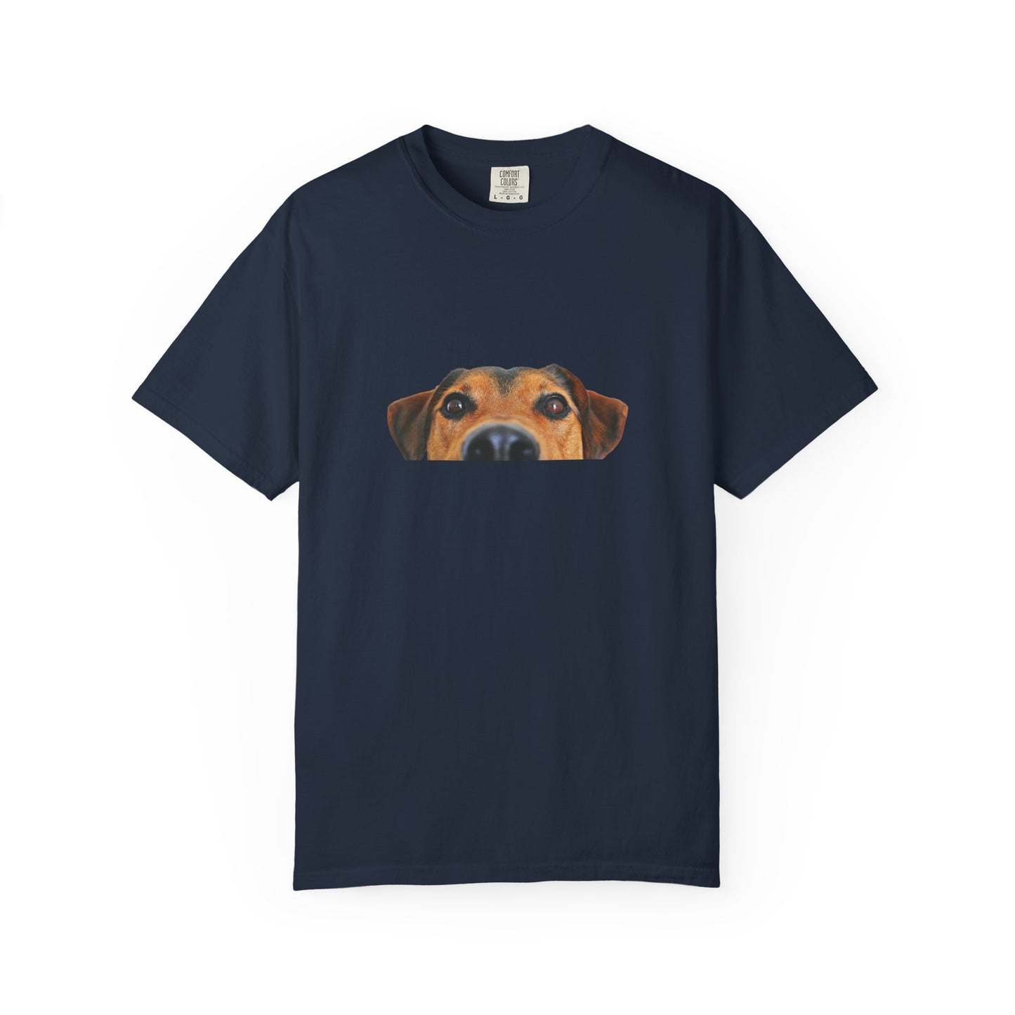 Cute Dog Face Unisex Garment-Dyed T-shirt, Pet Lover Tee, Animal Community Shirt, Birthday Gift, Casual Wear, Dog Lover's Merch