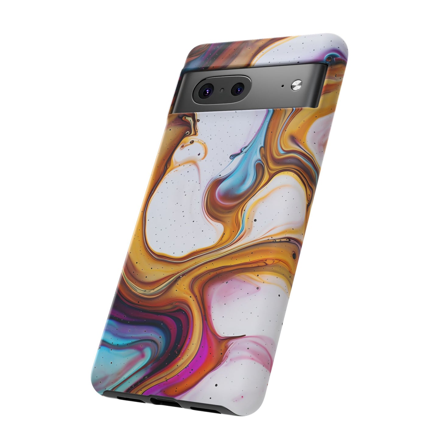 Artistic Phone Case, Tough Cases with Colorful Marble Design