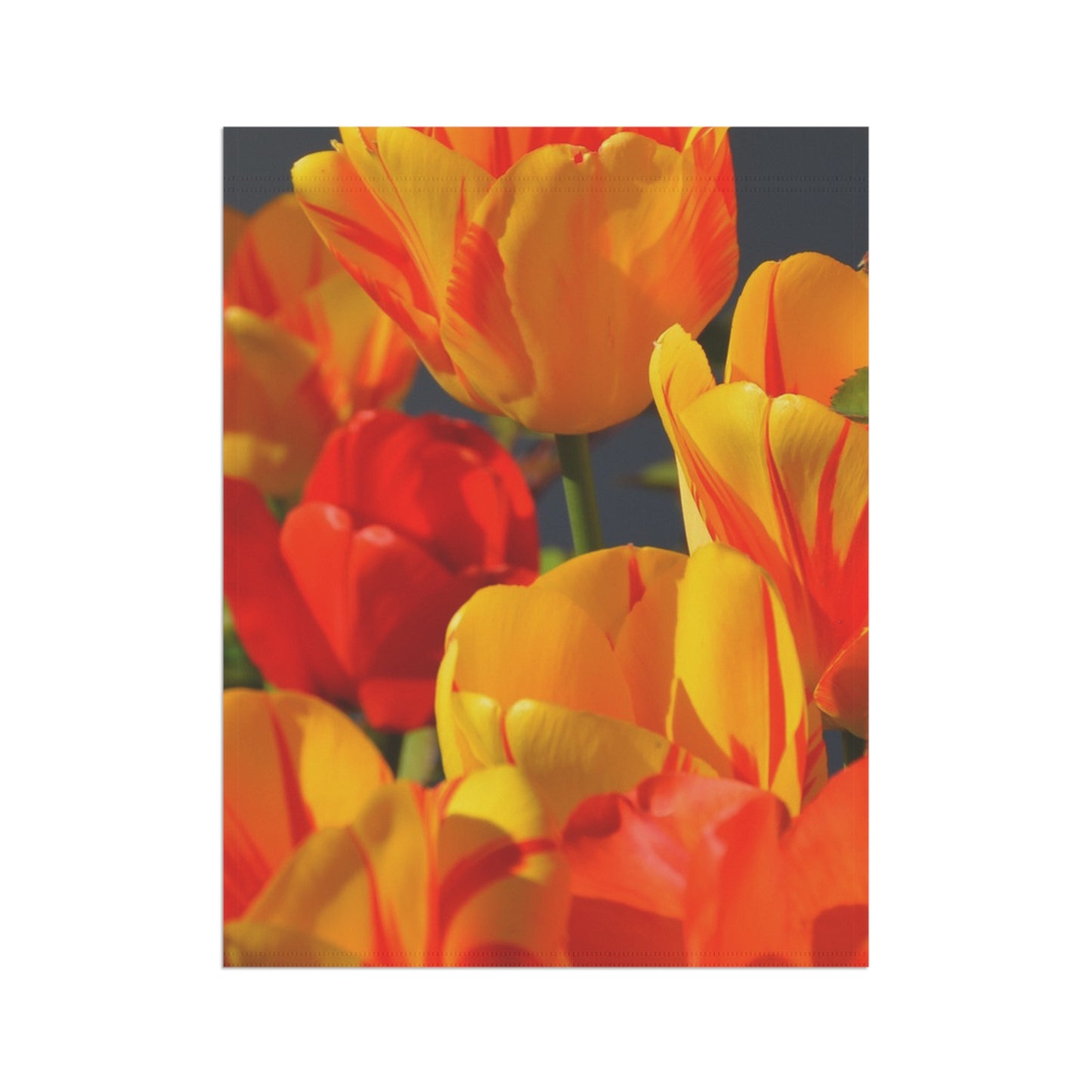 Floral Garden Banner, Vibrant Spring Decor, Flower Flag for Outdoor Space