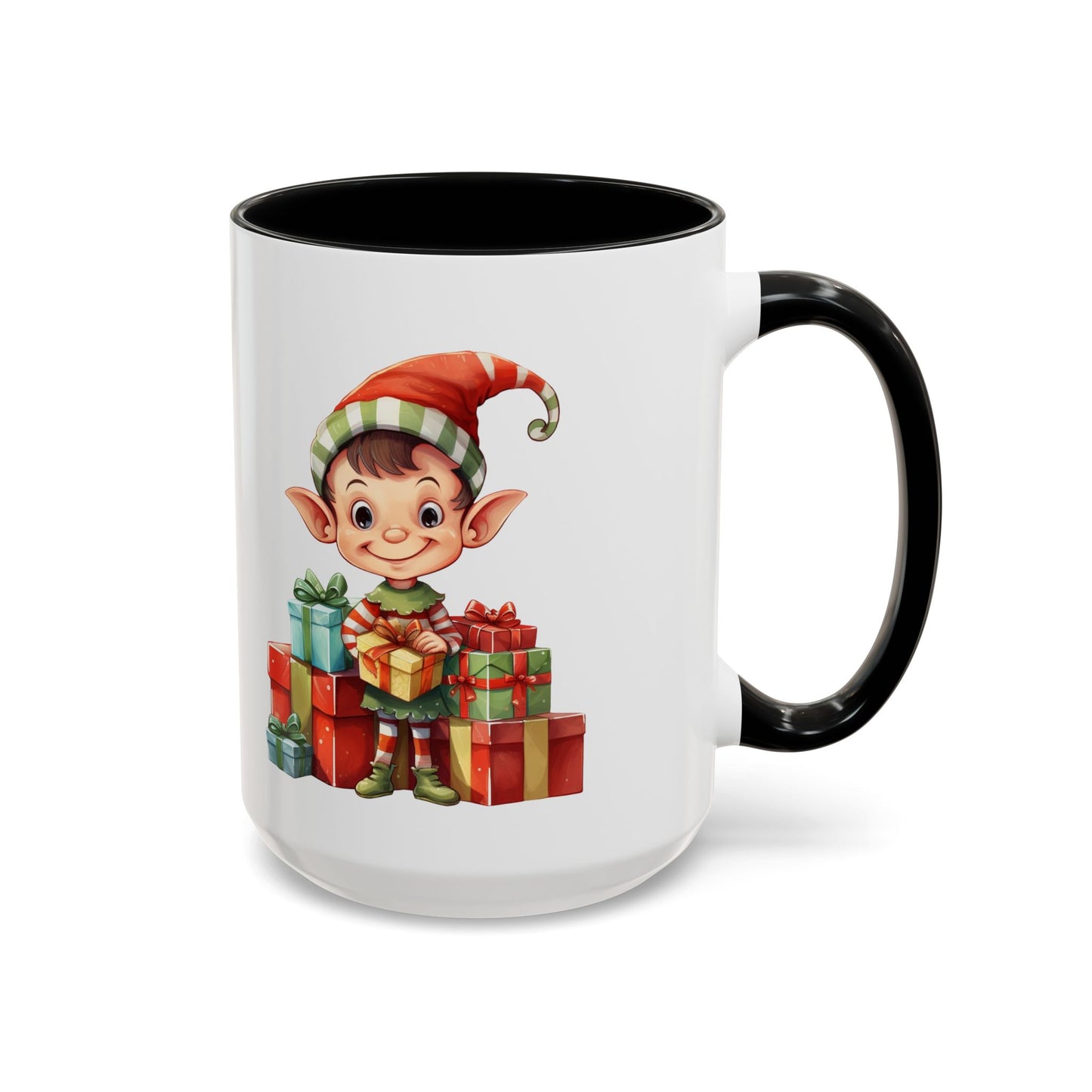 Holiday Elf Coffee Mug - Festive Gift Mug, Christmas Decor, Cute Elf Mug, Coffee Lover Gift, Winter Holiday Drinkware
