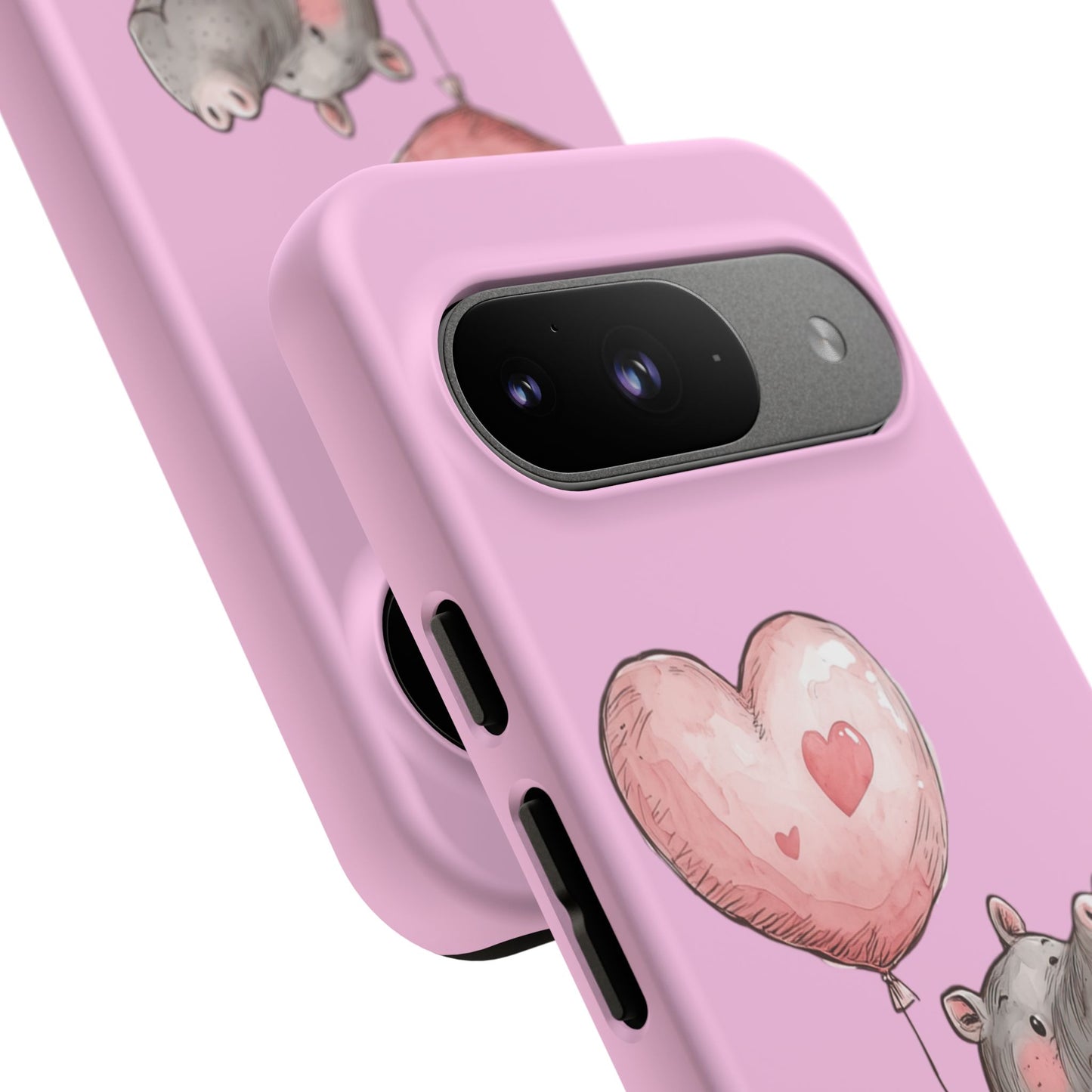 Cute Hippo Phone Case | Good Vibes, Gift for Friends, Cute Phone Accessories, Animal Lover Gift, Happy Phone Cover