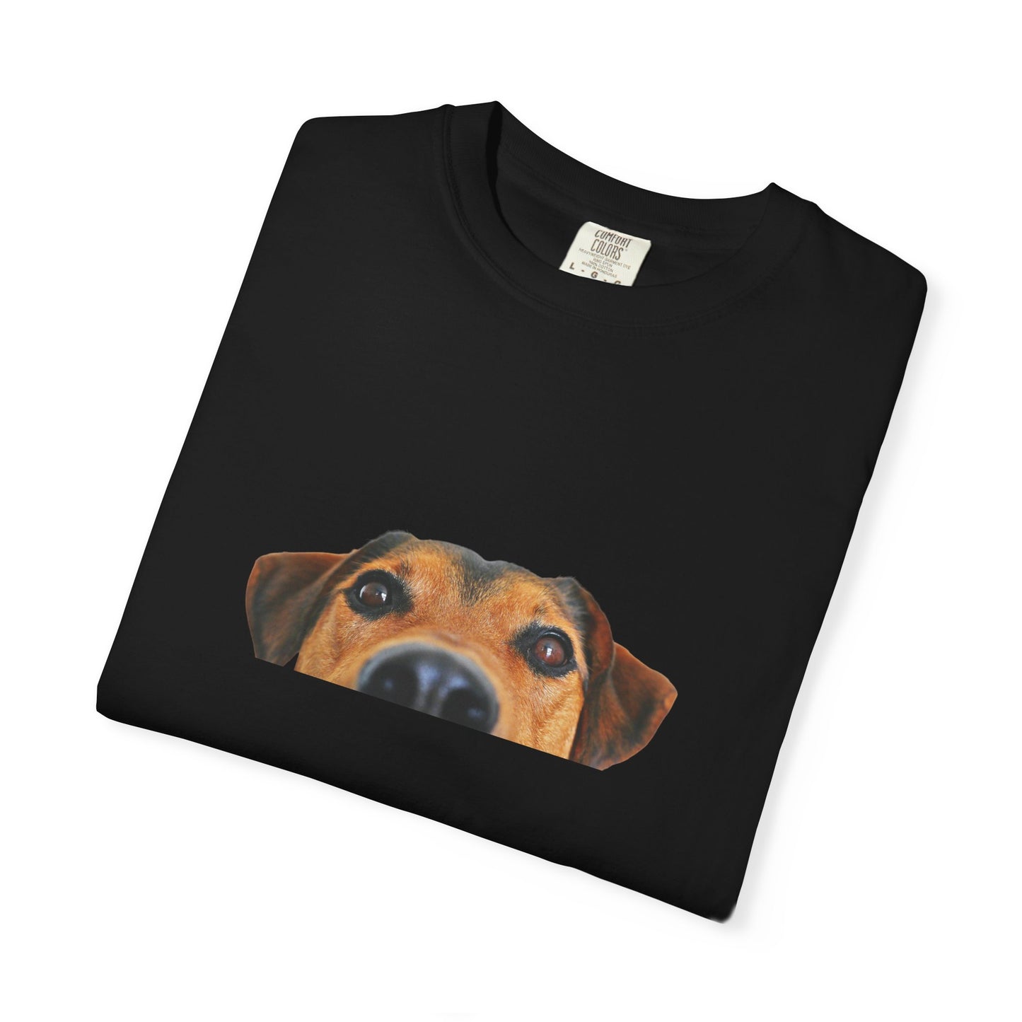 Cute Dog Face Unisex Garment-Dyed T-shirt, Pet Lover Tee, Animal Community Shirt, Birthday Gift, Casual Wear, Dog Lover's Merch