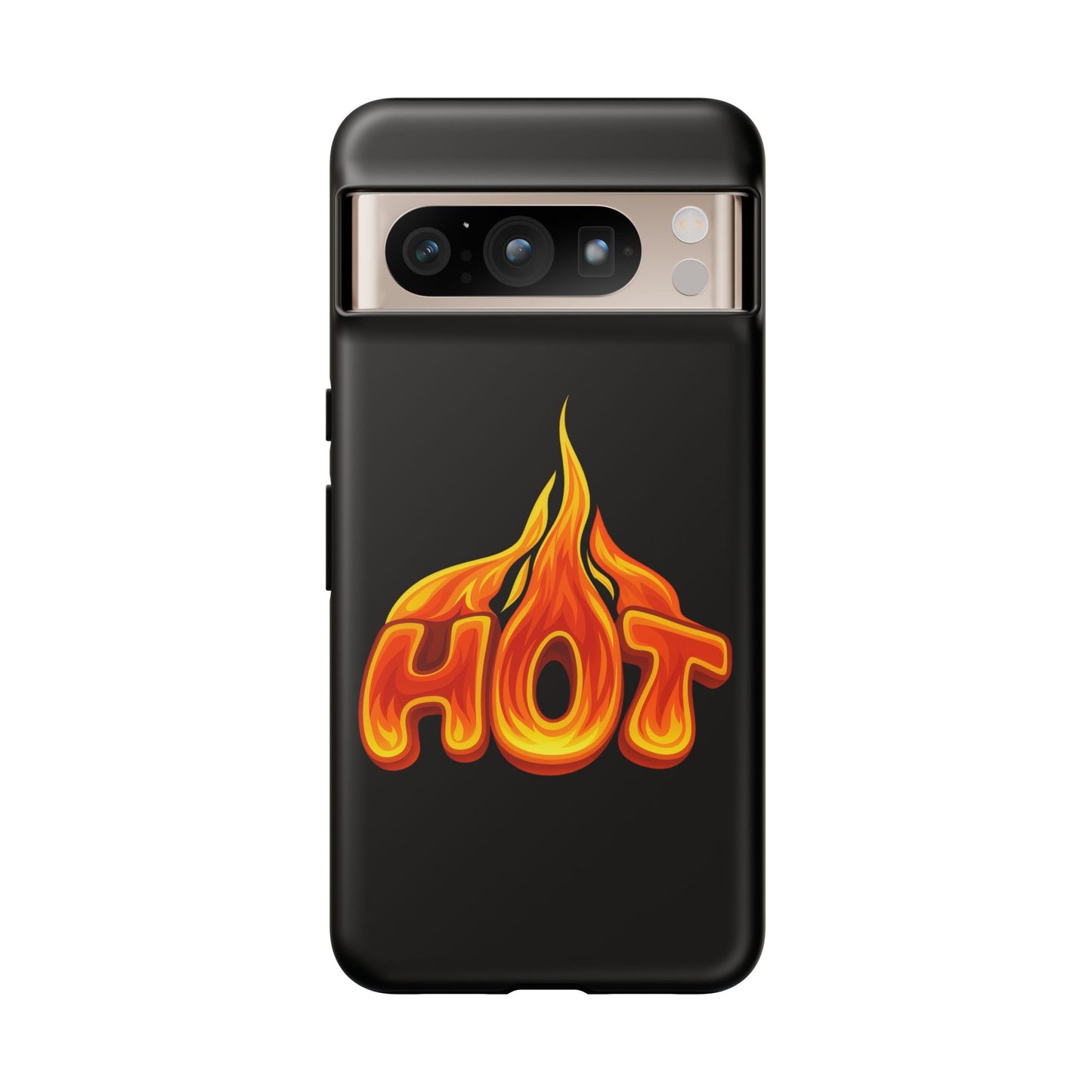 Stylish Phone Case, Hot Flames Design, Gift for Teens, Trendy Accessory, Protective Cover, Unique Phone Case