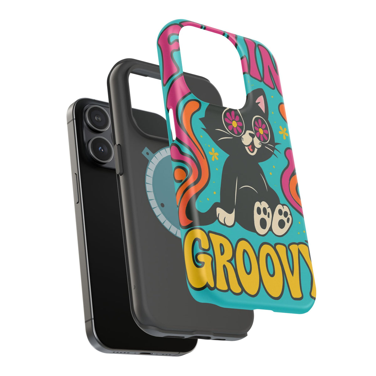 Groovy Cat Magnetic Impact-Resistant Phone Case