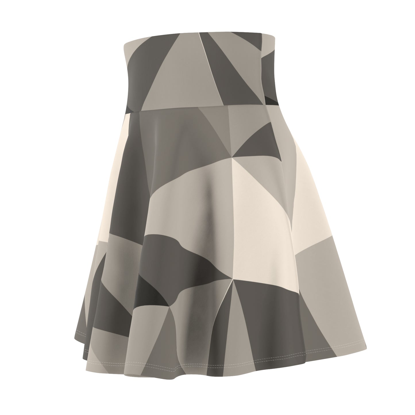 Stylish Women's Skater Skirt, Trendy AOP Fashion, Perfect for Parties & Casual Days, Geometric Print, Unique Apparel