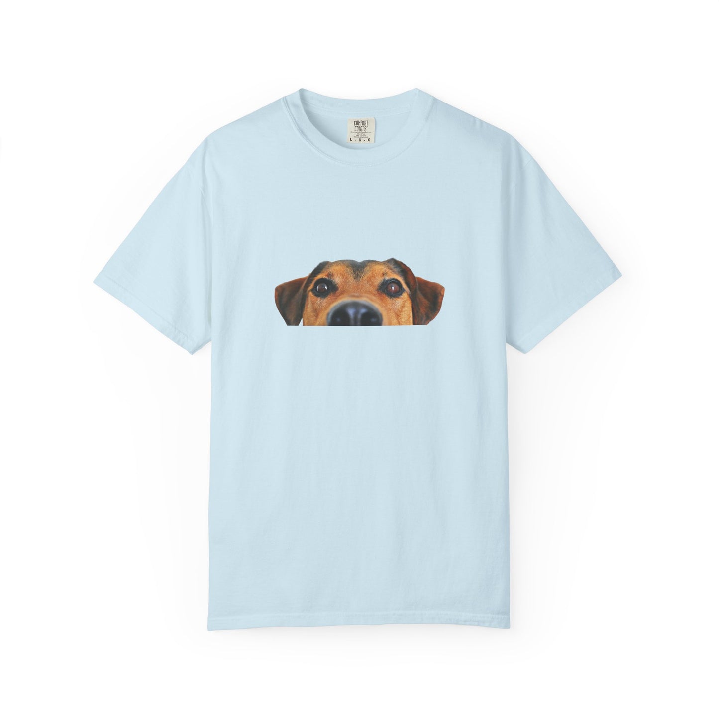 Cute Dog Face Unisex Garment-Dyed T-shirt, Pet Lover Tee, Animal Community Shirt, Birthday Gift, Casual Wear, Dog Lover's Merch