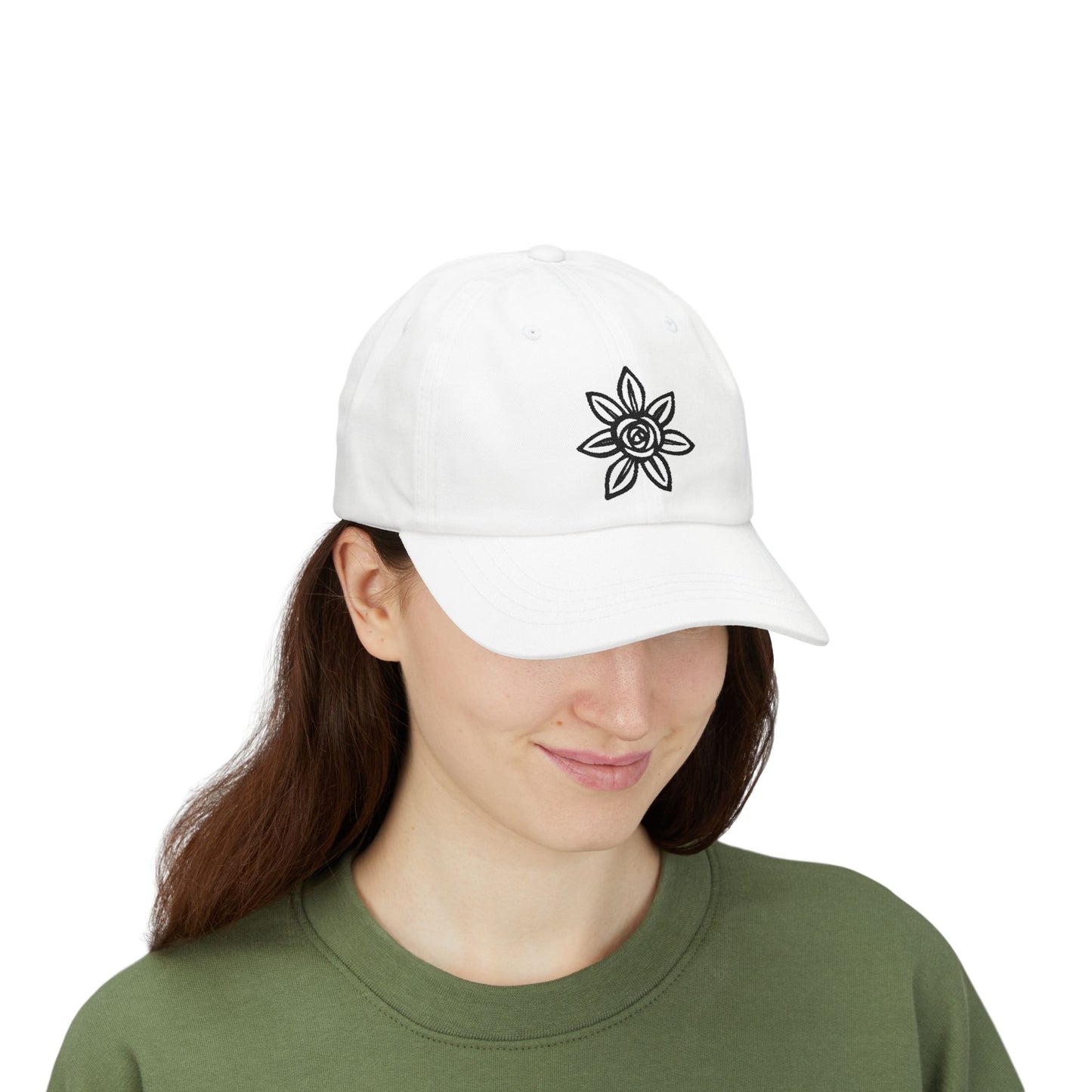 Classic Embroidered Dad Cap | Floral Design Hat | Unisex Casual Cap | Perfect Gift for Dad | Summer Accessory | Streetwear