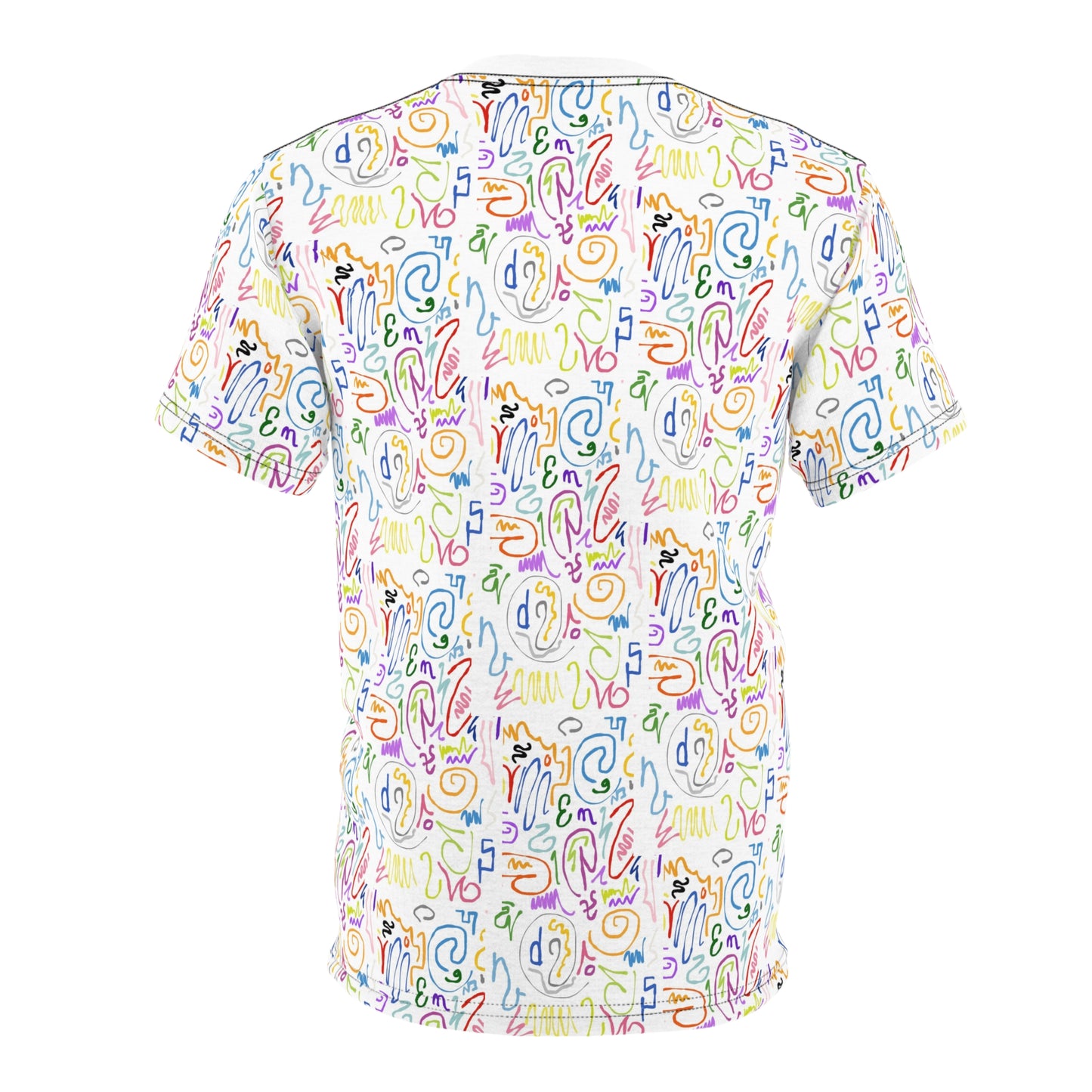 Colorful Artistic Unisex Tee, Fun Graphic T-Shirt, Casual Wear, Gift for Art Lovers, Summer Style