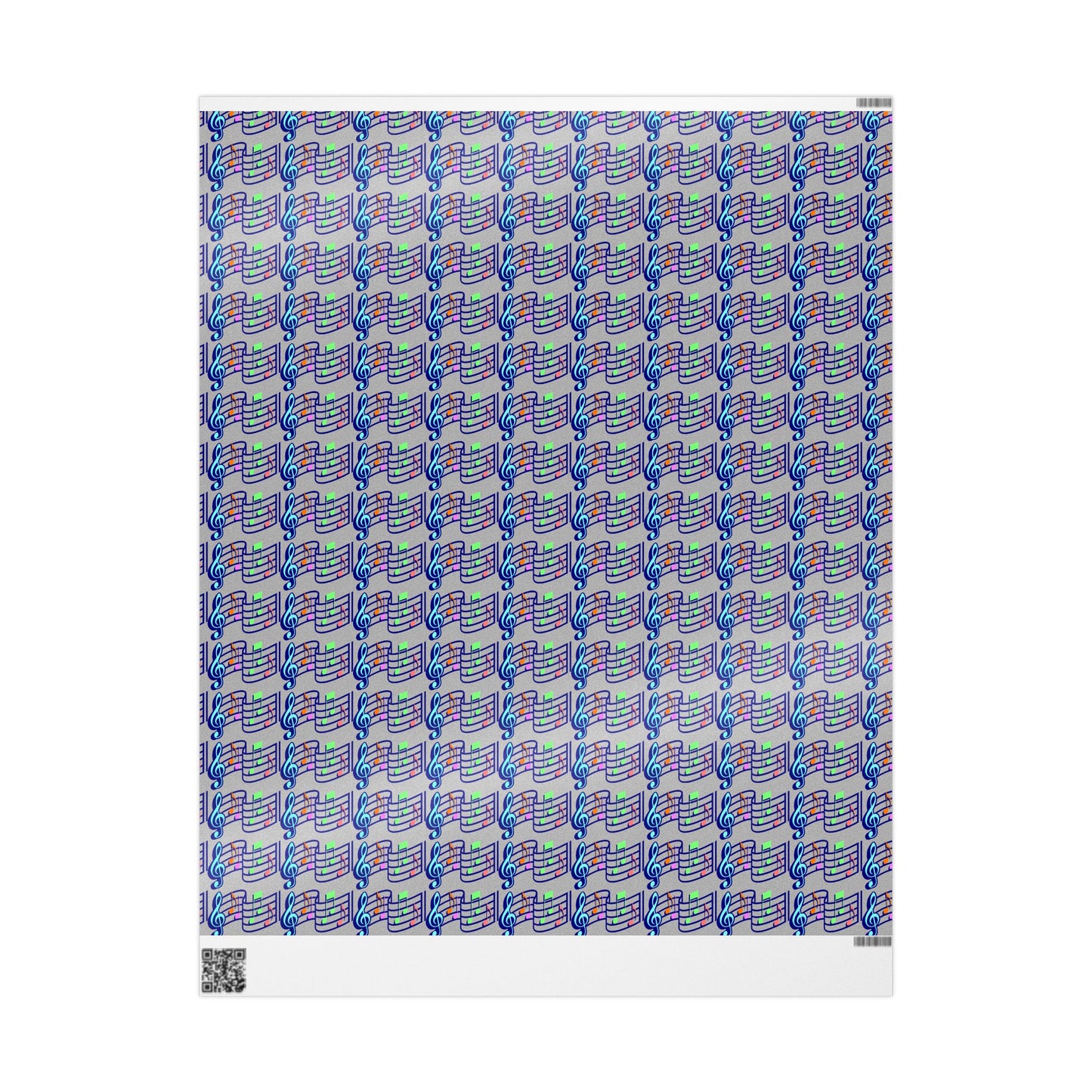 Musical Note Wrapping Paper, Fun Gift Wrap for Music Lovers, Birthday