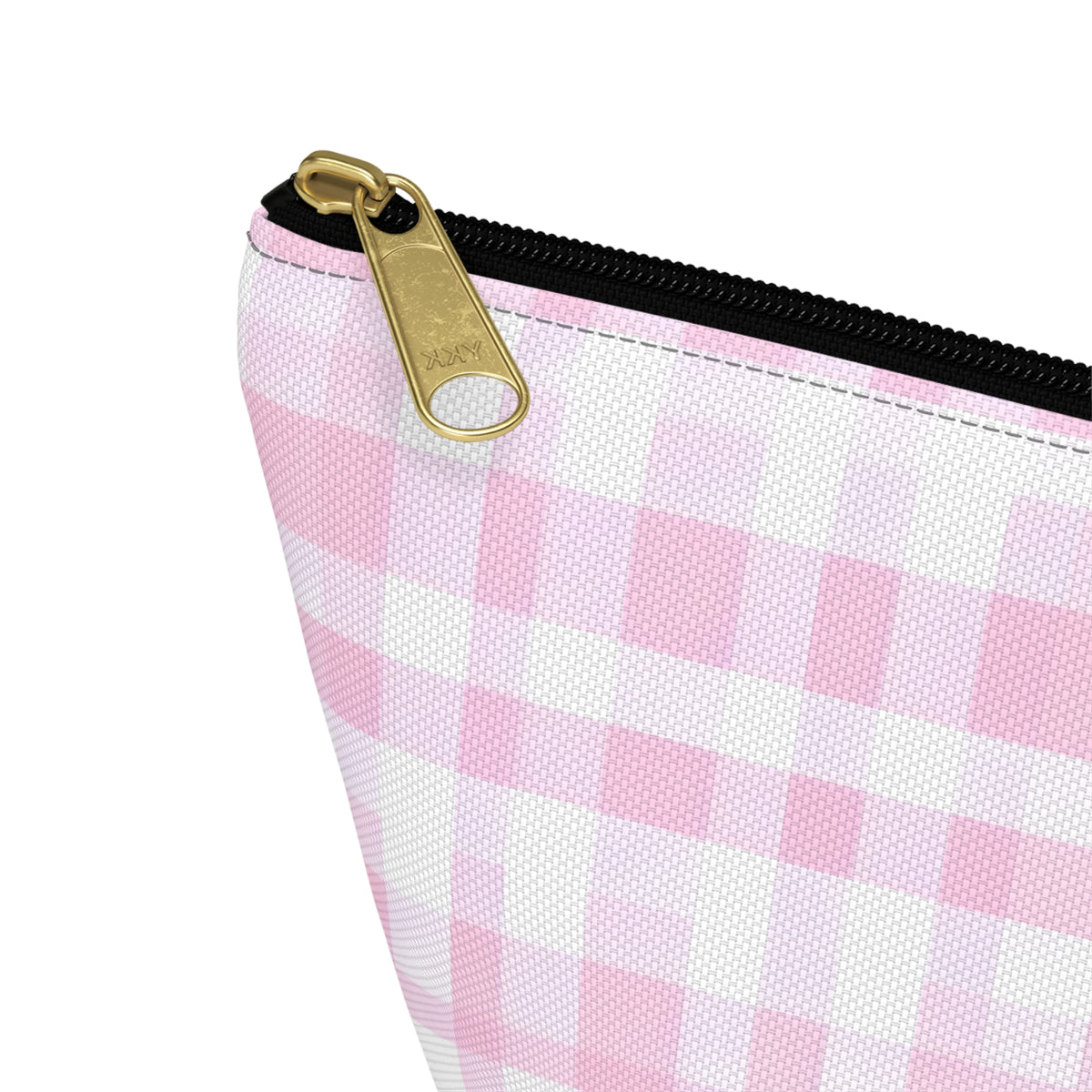 Chic Pink Plaid Accessory Pouch | Makeup Bag, Travel Organizer, Toiletry Case, Gift for Her, Cute Storage Solution