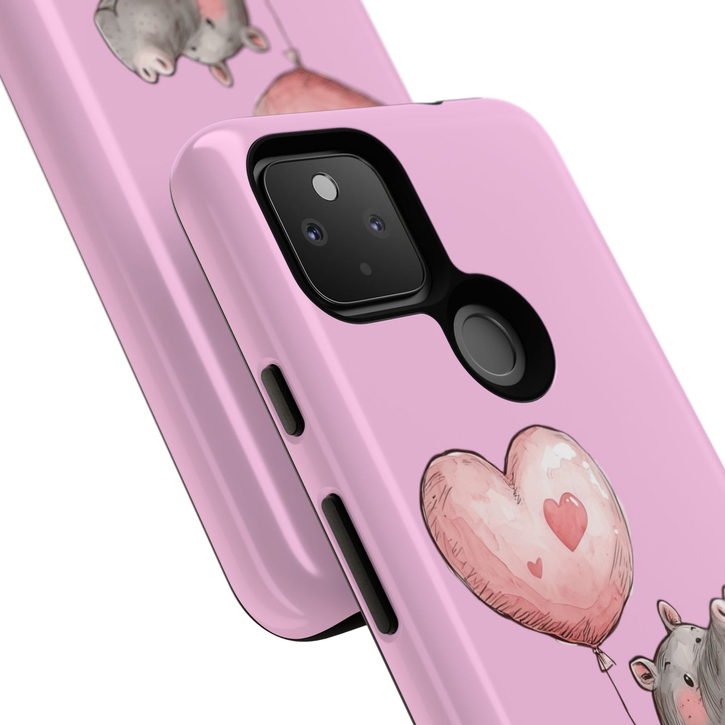 Cute Hippo Phone Case | Good Vibes, Gift for Friends, Cute Phone Accessories, Animal Lover Gift, Happy Phone Cover