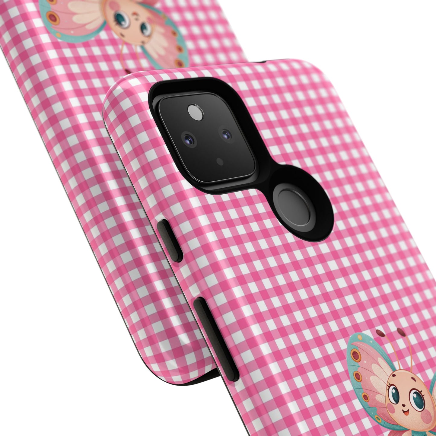 Cute Butterfly Phone Case, Tough Cases, Floral Phone Accessory, Gift for Her, Spring Fashion, Kids' Birthday Present, Pastel Aesthetic