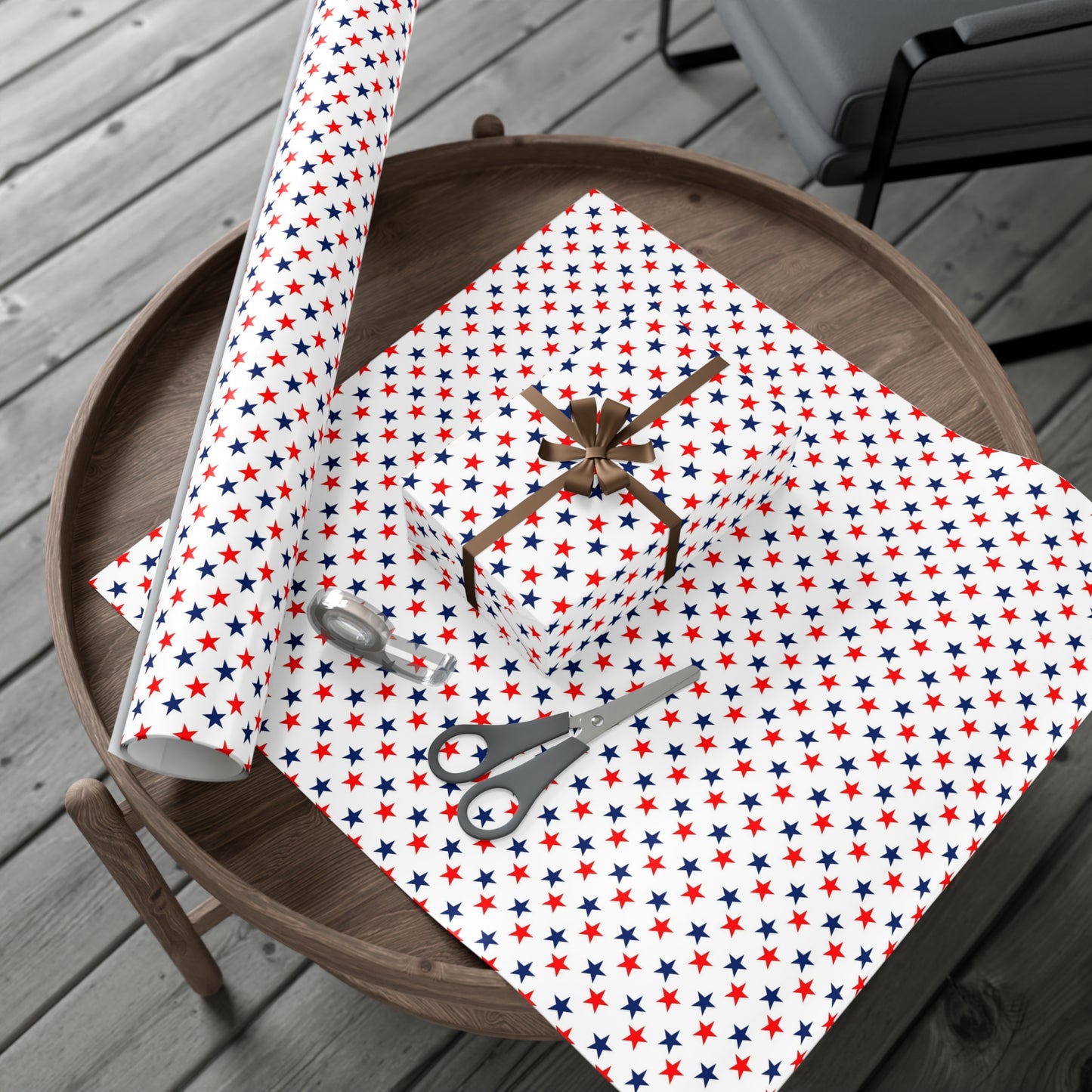 Gift Wrap Papers stars red white and blue