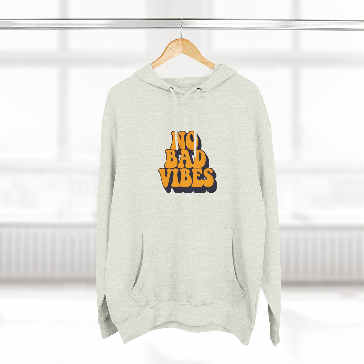 Good Vibes Only Fleece Hoodie for Positive Energy Lovers, Motivational Comfort, Chill Attire, Casual Wear, Gift for Friends